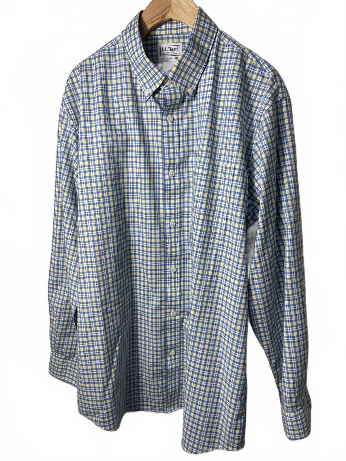 L.L. Bean L.L.Bean Button Down Shirt Men's Size Medium Cotton Casual Size US M / EU 48-50 / 2 - 6 Thumbnail