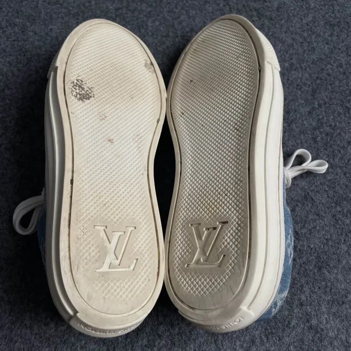Louis Vuitton Louis Vuitton Denim Blue Fashion Sneakers for Women -2508 Size US 6 / IT 36 - 4 Thumbnail