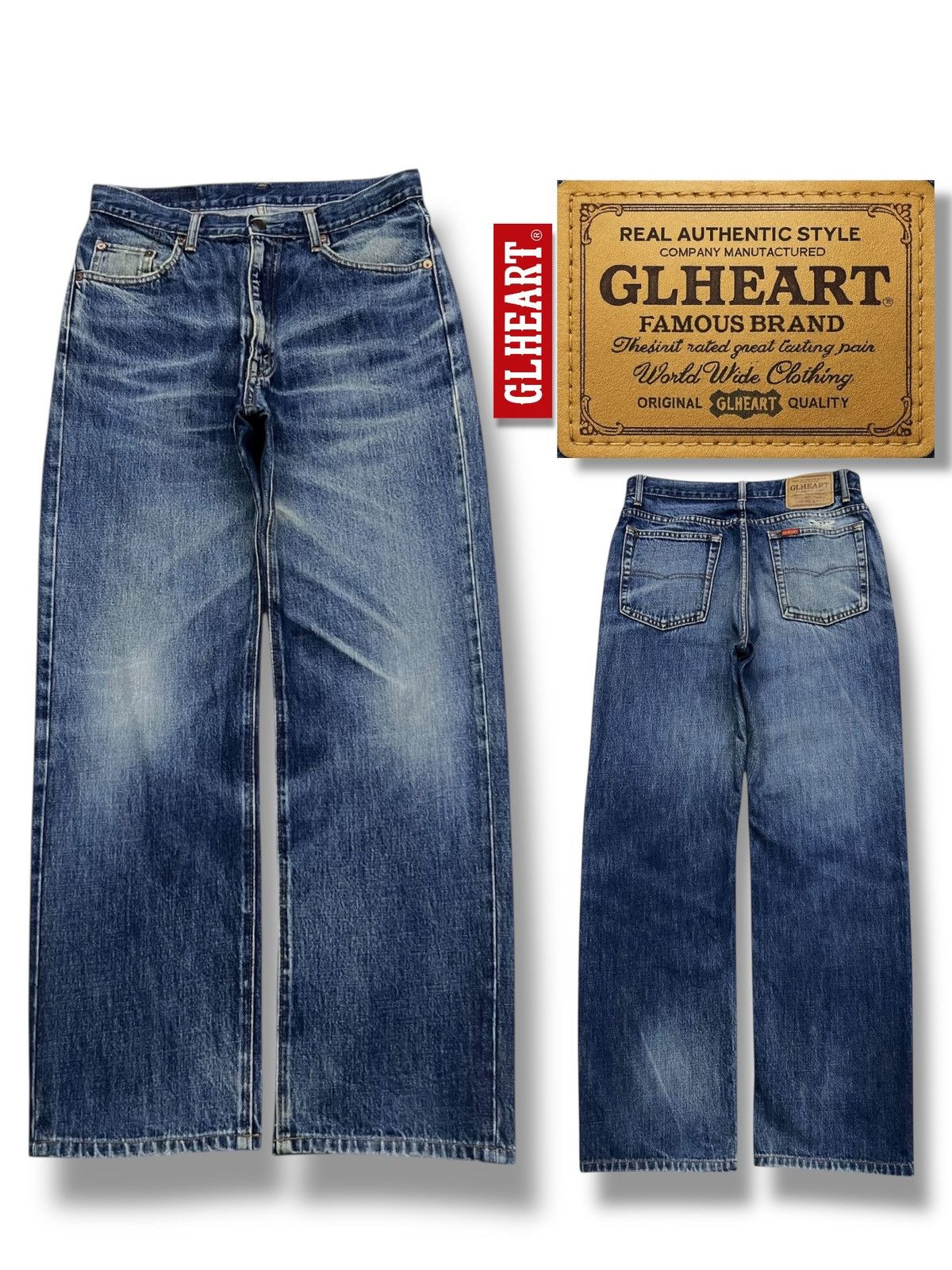 Japanese Brand Vintage GLHEART Japanese Denim Jeans - Made in Japan Size US 31 - 1 Thumbnail