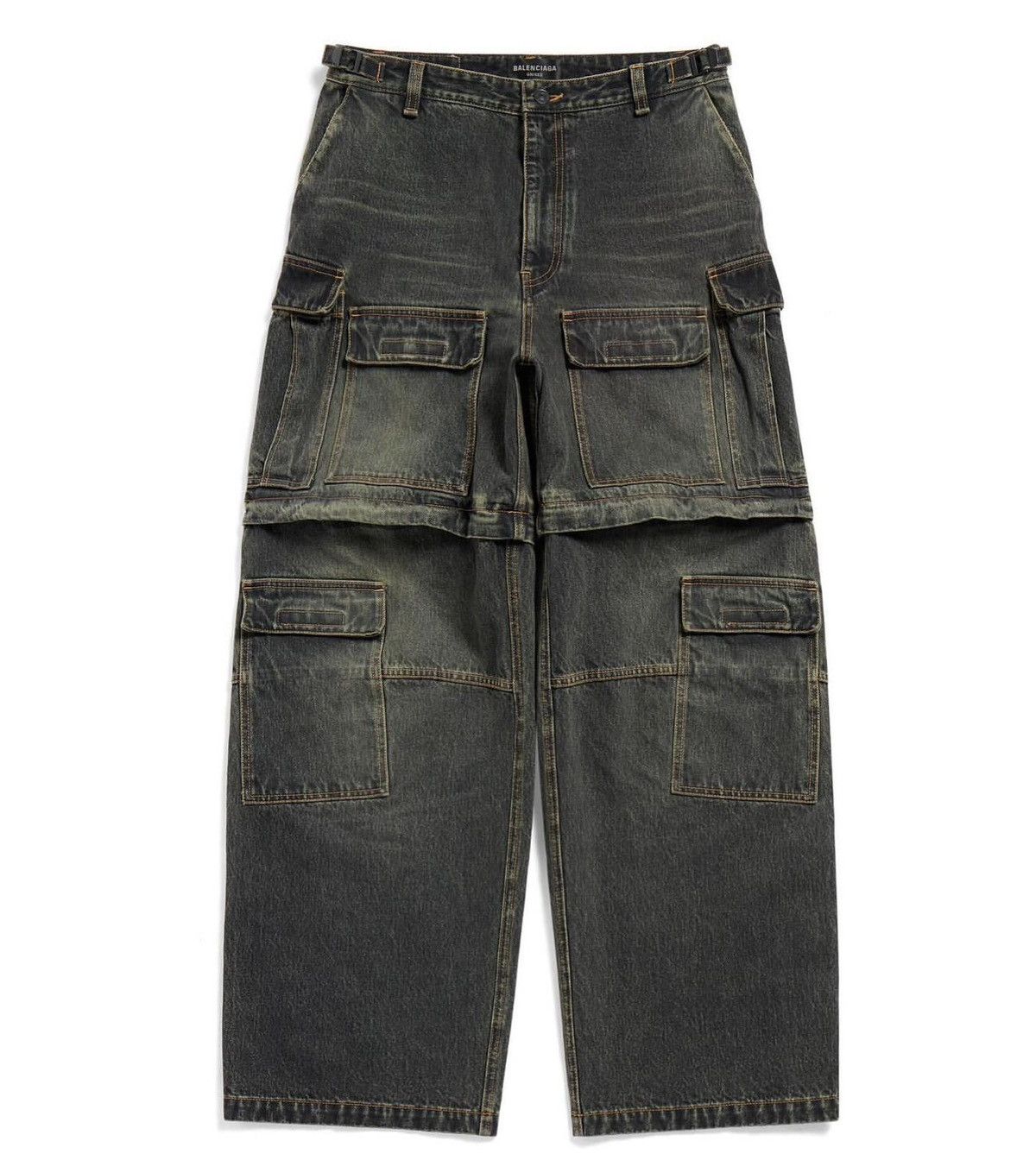 Balenciaga Japanese Denim Cargo Jeans Size US 28 / EU 44 - 1 Thumbnail
