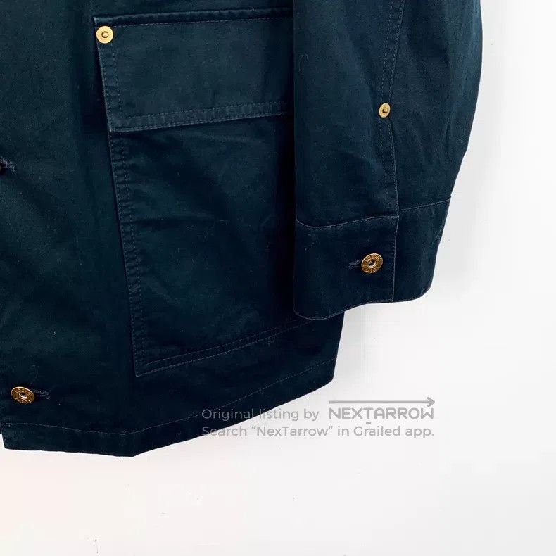 Loewe Loewe Olive Green Logo Leather Patch Embossed Cotton Hoode Size US M / EU 48-50 / 2 - 4 Thumbnail