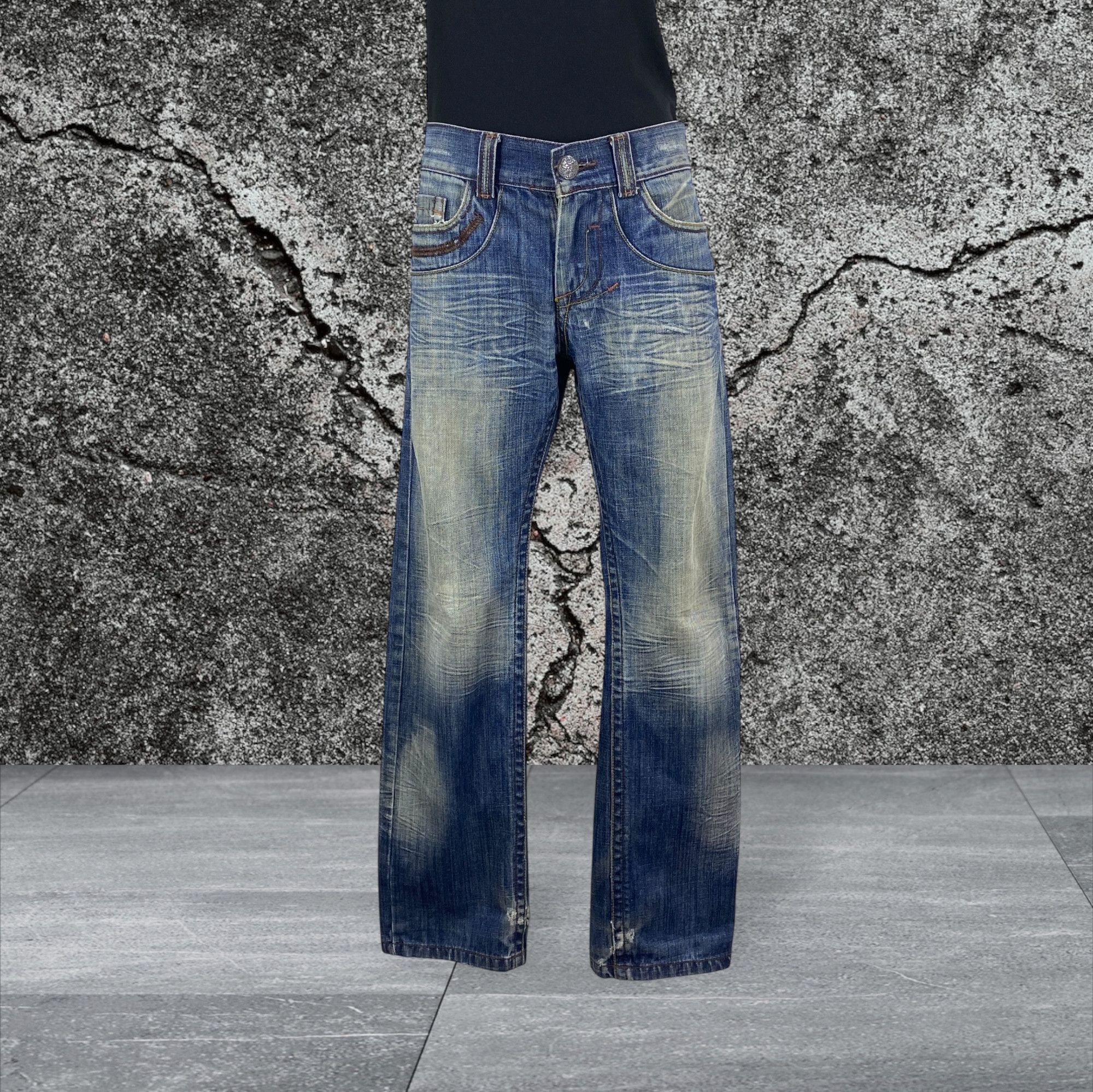 Japanese Brand Godian Jeans Distressed Jeans Size US 30 / EU 46 - 2 Thumbnail