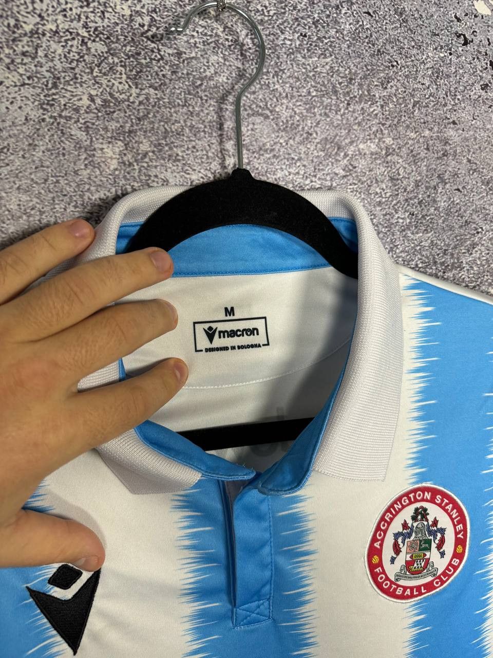 Macron Accrington Stanley 2023/24 Away Macron Soccer Jersey Size US M / EU 48-50 / 2 - 9 Thumbnail