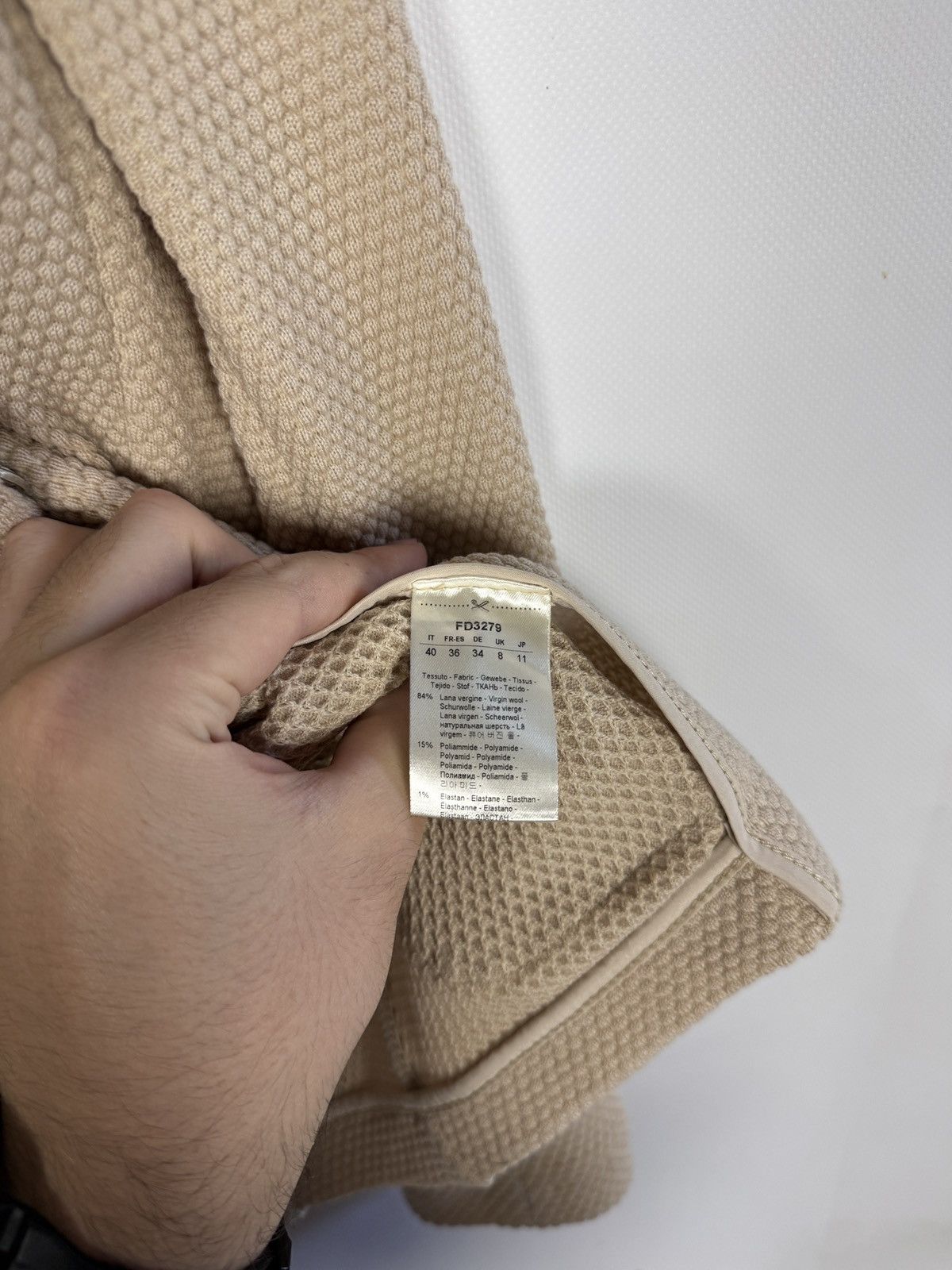 Circolo 1901 Circolo 1901 Blazer Virgil Wool Beige Textured Knit Jacket Size S / US 4 / IT 40 - 8 Thumbnail