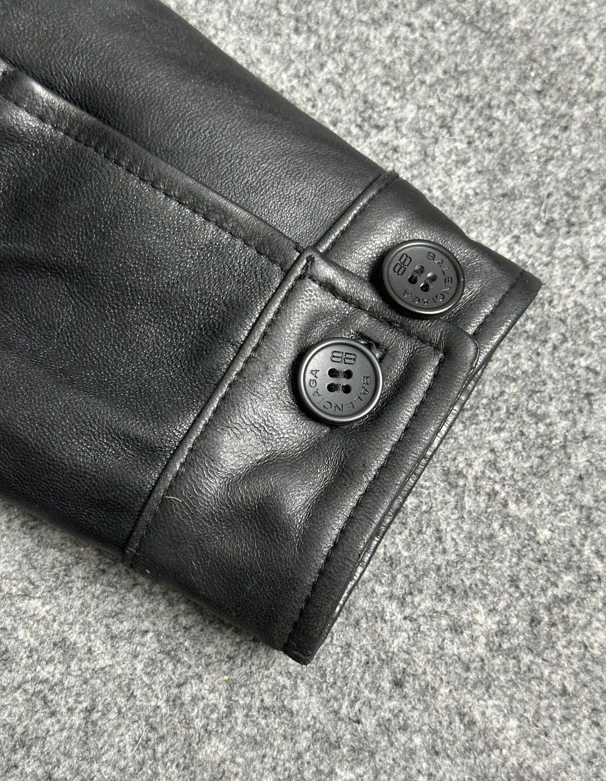 Balenciaga Balenciaga - Nicolas Ghesquiere 1997 Zip-Up Leather Jacket Size US M / EU 48-50 / 2 - 10 Thumbnail