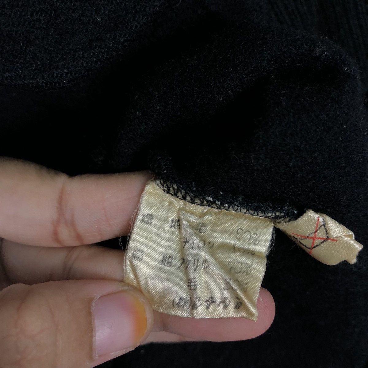Issey Miyake 📌Vintage Sweatshirt Rich Black Asymmetrical Simple Life Size US M / EU 48-50 / 2 - 17 Thumbnail