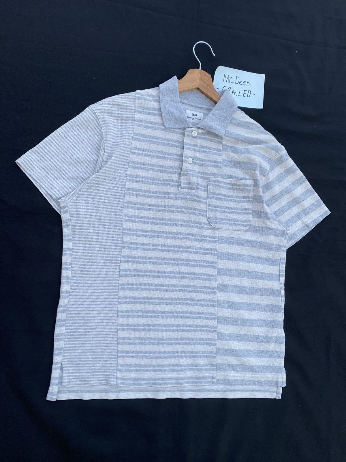 Engineered Garments Rare Uniqlo x Engineered Garments Polo Stripes Tee Size US S / EU 44-46 / 1 - 3 Thumbnail