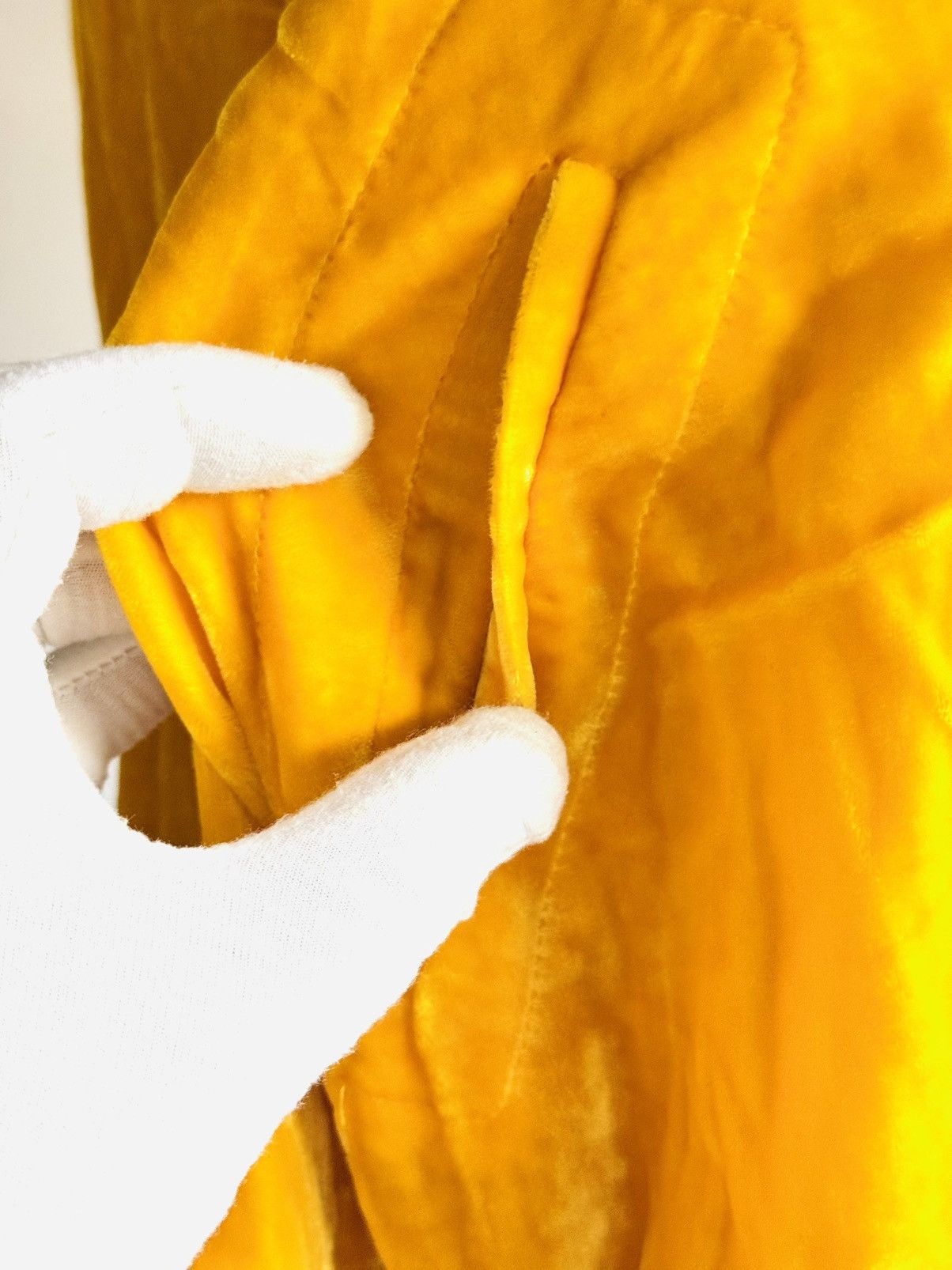Sonia Rykiel S/S 08 Sonia Rykiel marigold yellow velvet bomber jacket 38 Size S / US 4 / IT 40 - 9 Thumbnail
