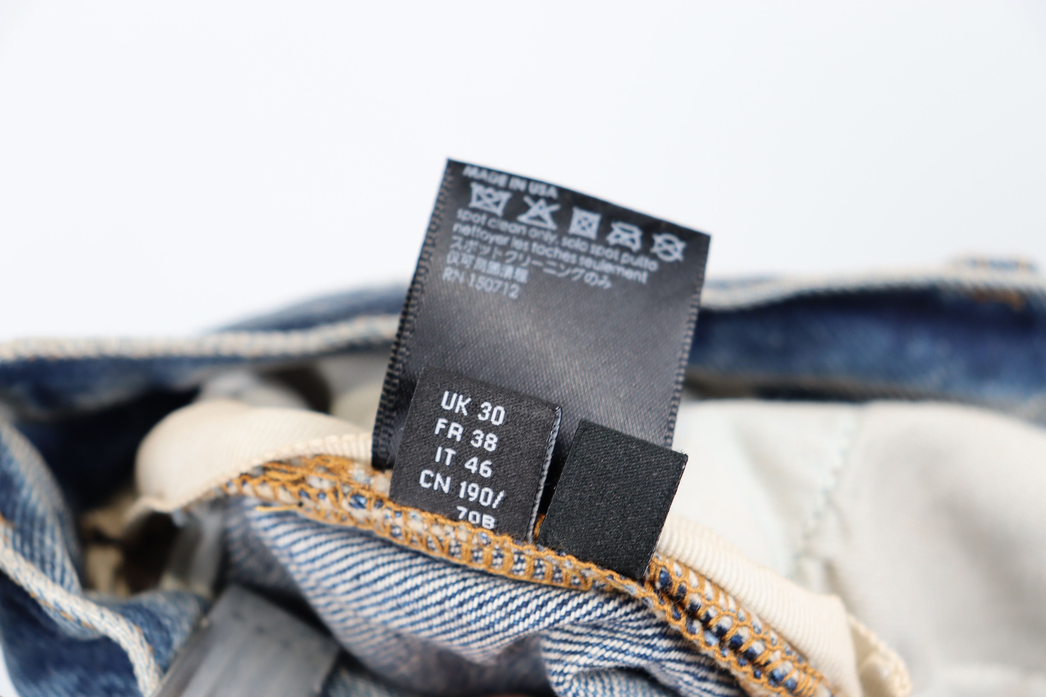 Amiri o1rshd Varsity Tiger Straight Jeans in Vintage Indigo Size US 30 / EU 46 - 7 Thumbnail