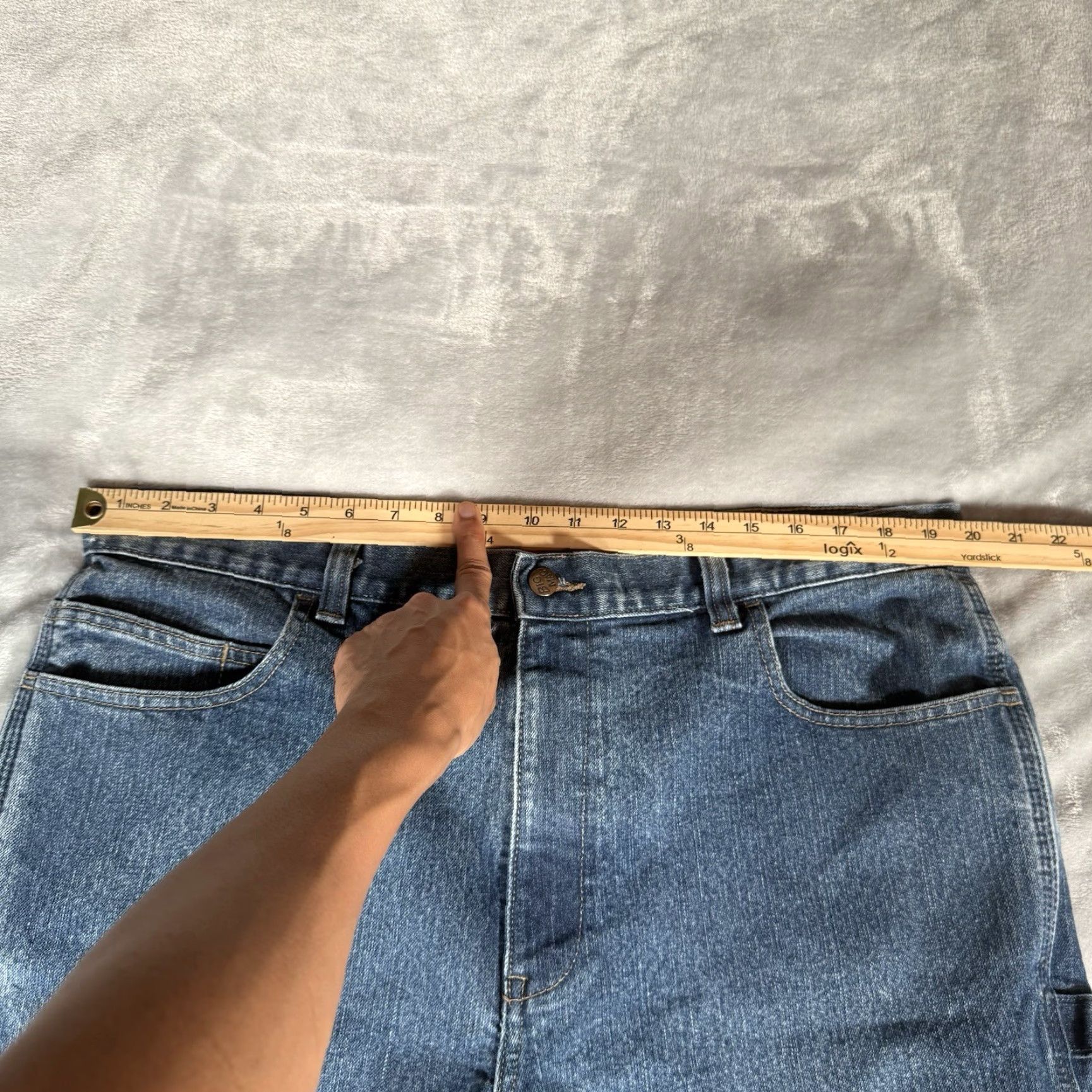 Vintage VINTAGE Big Mac Denim Shorts Bermuda Men’s 40 Blue Faded Y2K Retro Size US 40 / EU 56 - 6 Thumbnail