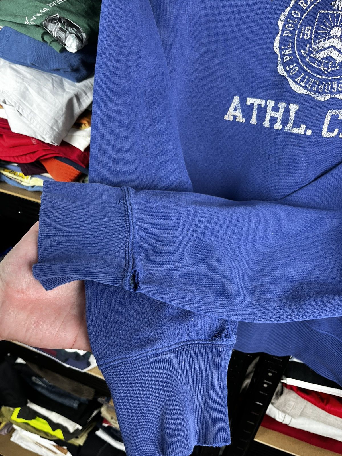 Polo Ralph Lauren × Ralph Lauren × Vintage Ralph Lauren Athletic club sweatshirt vintage Size US XL / EU 56 / 4 - 13 Thumbnail