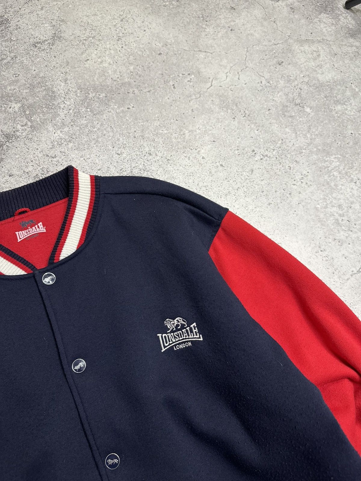 Lonsdale Lonsdale England Big Embroidered Logo Navy Bomber Jacket Size US XL / EU 56 / 4 - 11 Thumbnail