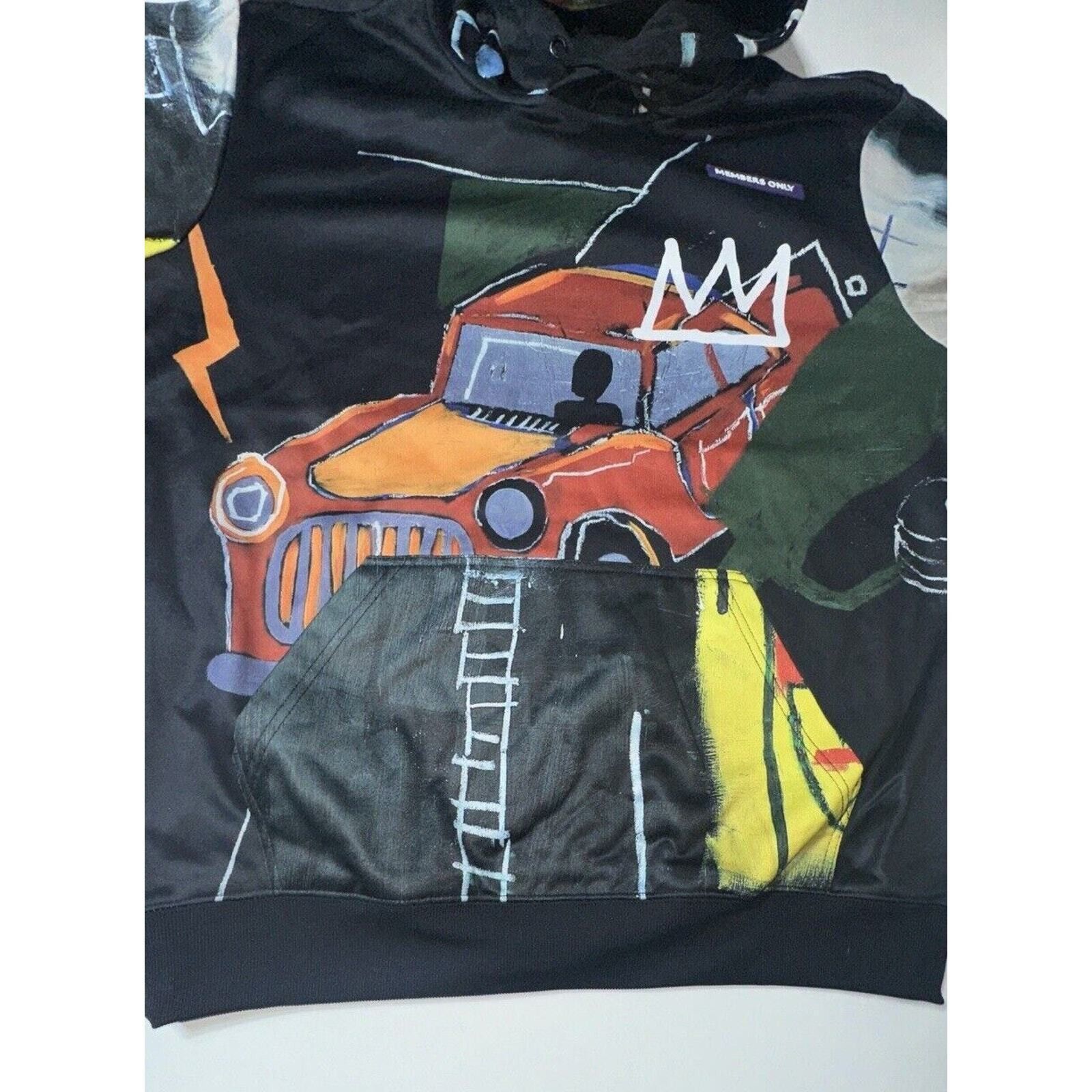 Members Only Jean Michel Basquiat x Members Only Hoodie Small Y2K AOP Size US S / EU 44-46 / 1 - 4 Thumbnail