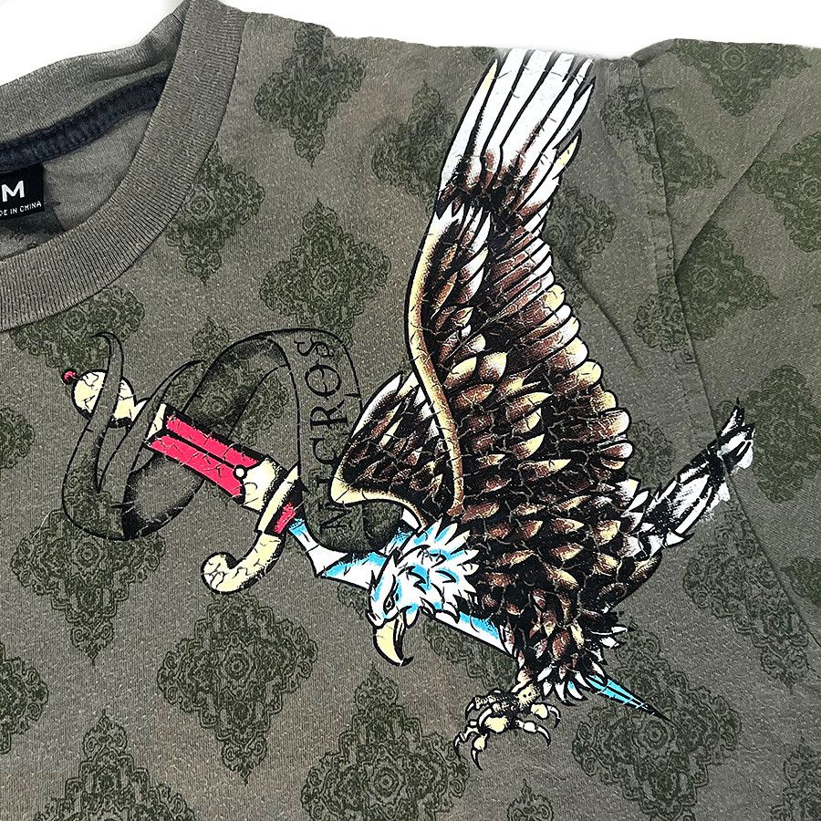 Other Micros Olive Short Sleeve Eagle T-Shirt Size US M / EU 48-50 / 2 - 3 Thumbnail