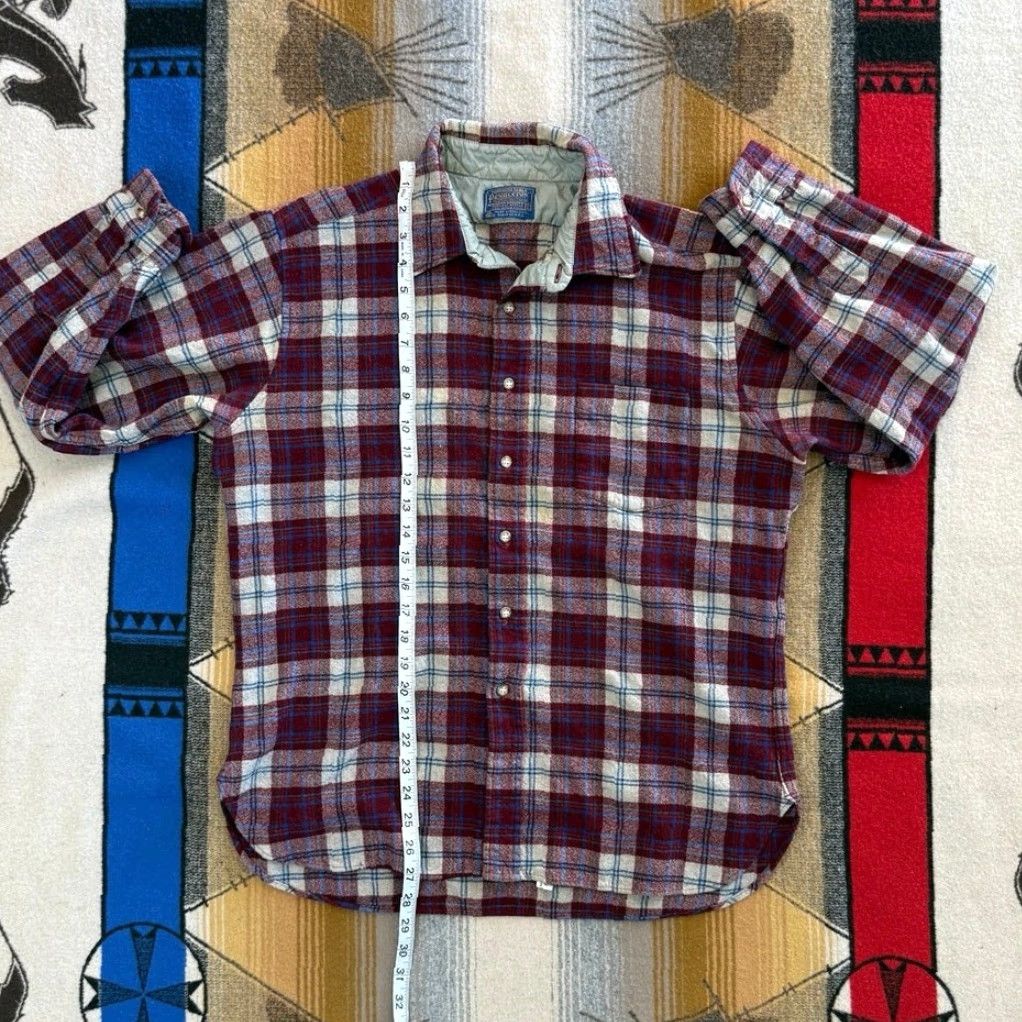 Pendleton VINTAGE Pendleton Wool Button Up Shirt L Size Plaid 80s Red Men Casual 90s Size US L / EU 52-54 / 3 - 7 Thumbnail