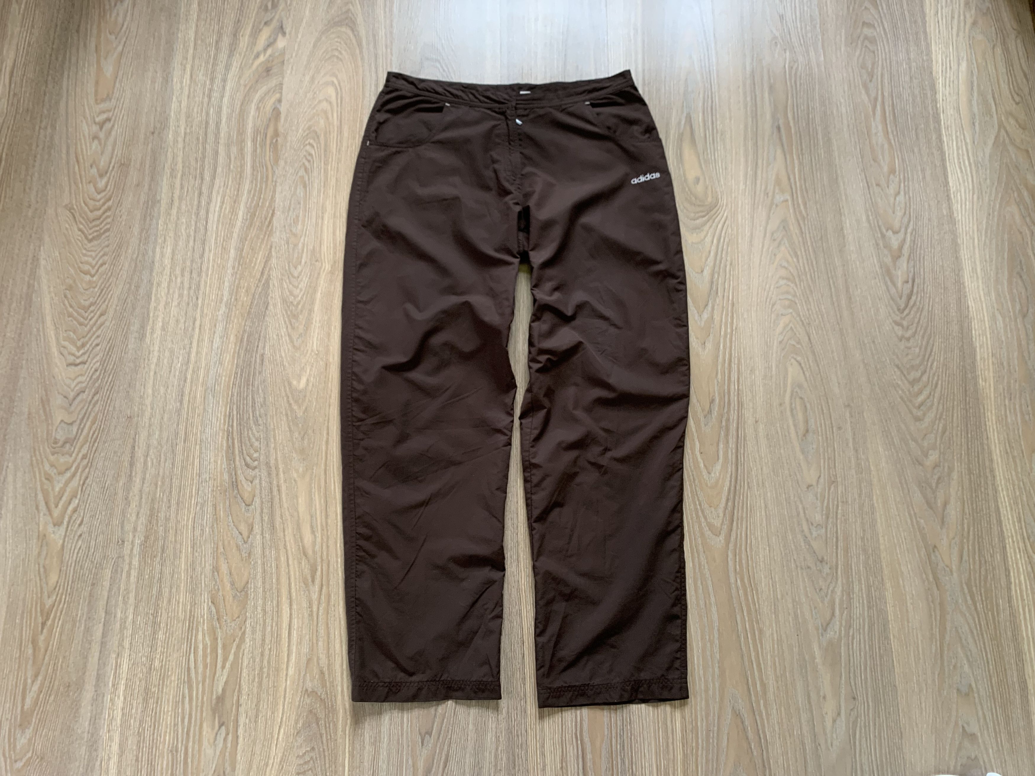 Adidas × Vintage Adidas Men’s Brown Vintage Track Pants 2003 Size US 34 / EU 50 - 1 Thumbnail
