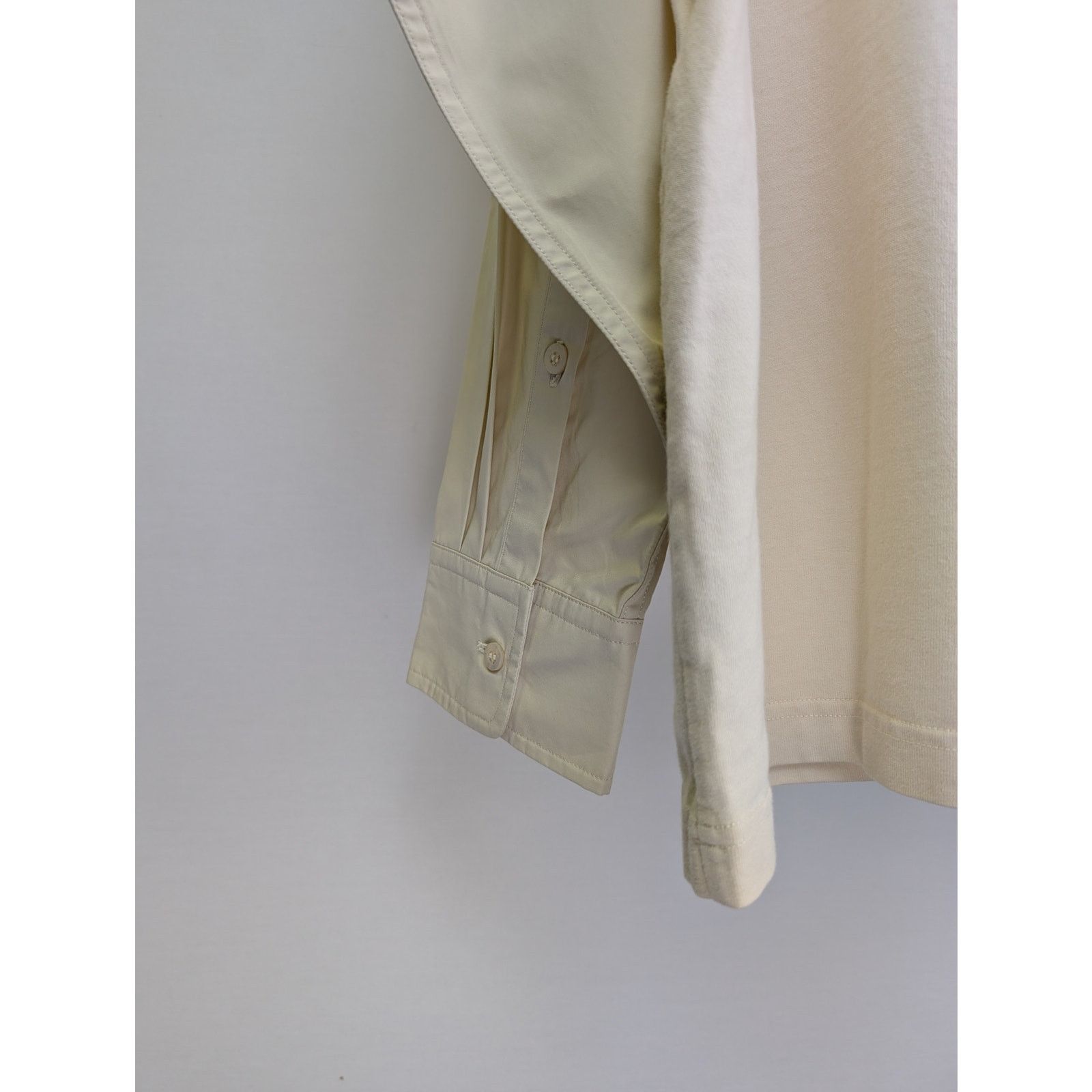 Balenciaga o1rshd1 BAL Back Hem Vintage Jersey Sweatshirt in Beige Size US M / EU 48-50 / 2 - 7 Thumbnail