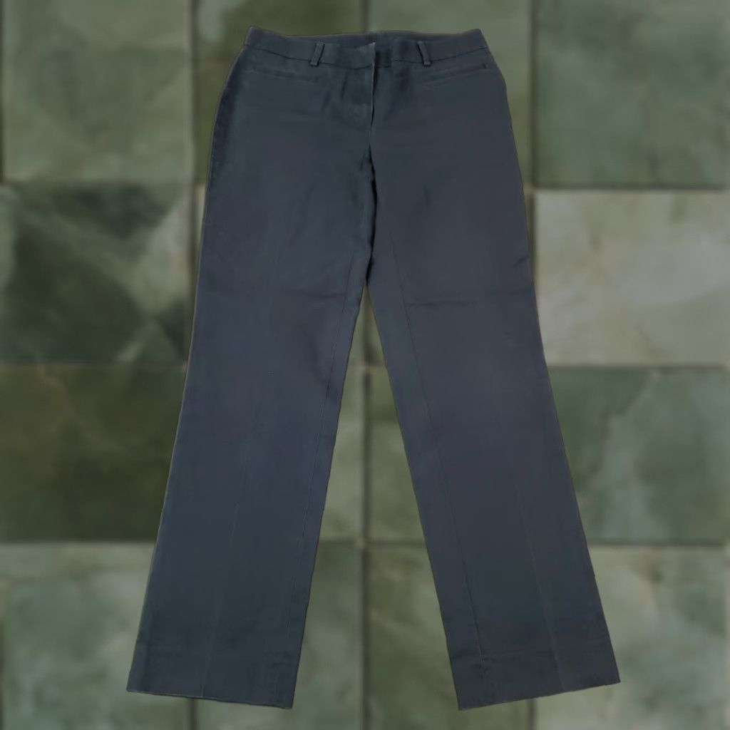Brooks Brothers Brooks Brothers Blue Straight Leg Dress Pants Womens Size 4 Cotton Size 27" / US 4 / IT 40 - 1 Thumbnail
