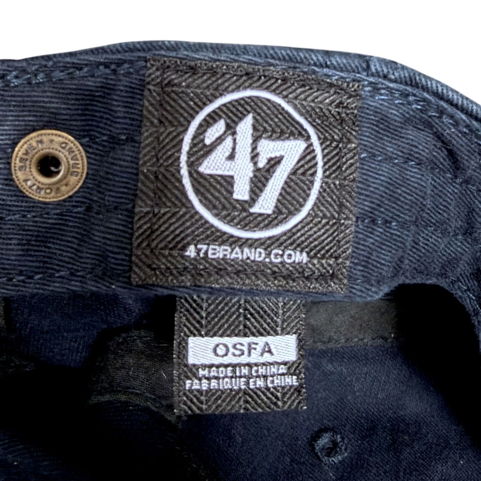 47 Brand MLB New York Yankees Logo Strapback Cap '47 Brand Dark Blue Size ONE SIZE - 9 Thumbnail