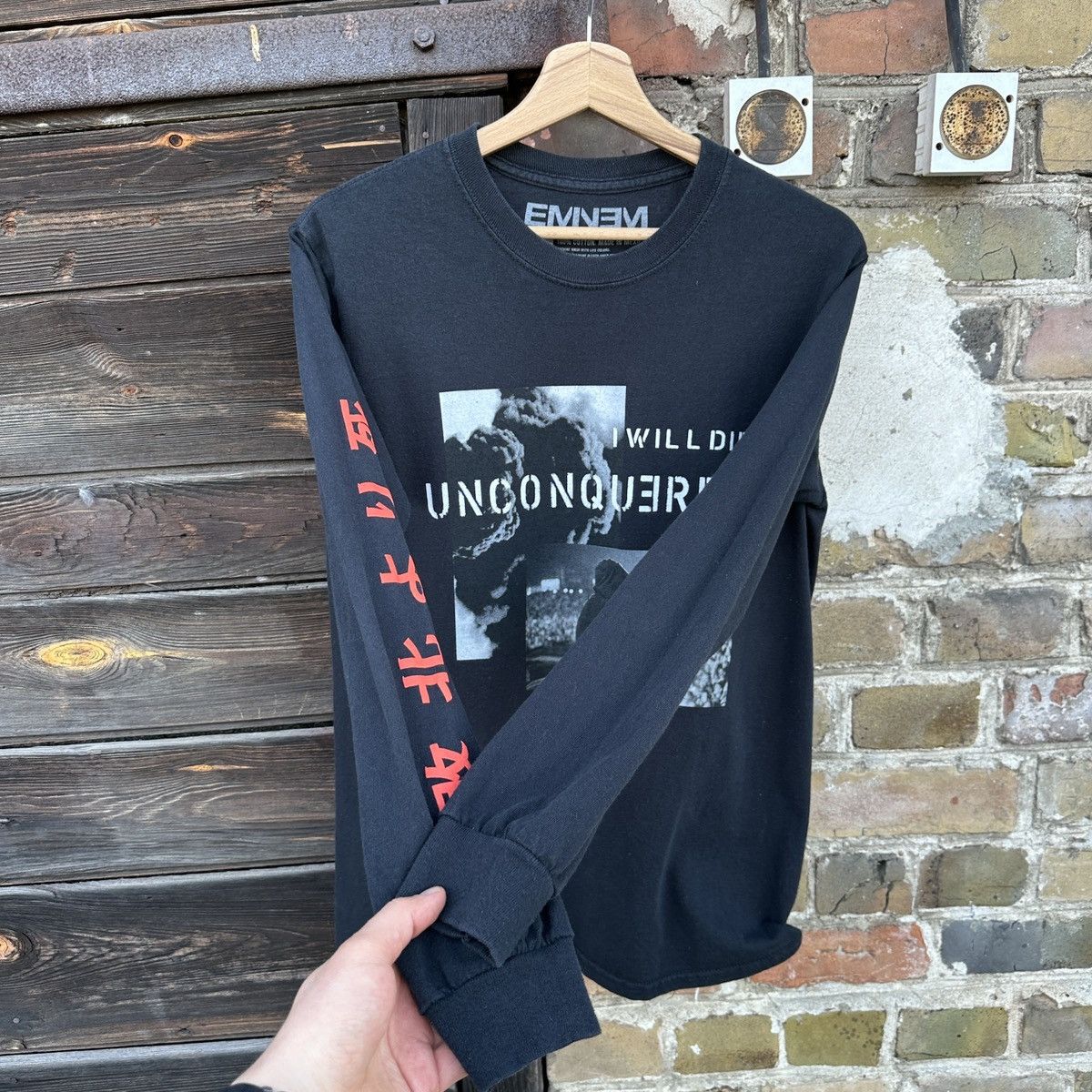 Eminem Eminem I Will Die Unconquered Rap Long Sleeve T-Shirt Y2K Size US S / EU 44-46 / 1 - 5 Thumbnail