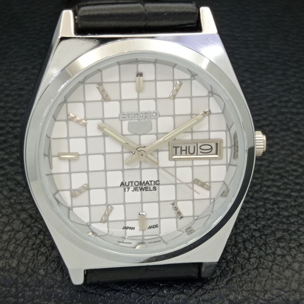 Seiko REFURBISHED VINTAGE SEIKO 5 AUTO JAPAN MENS WATCH a440212 Size 38 - 3 Thumbnail