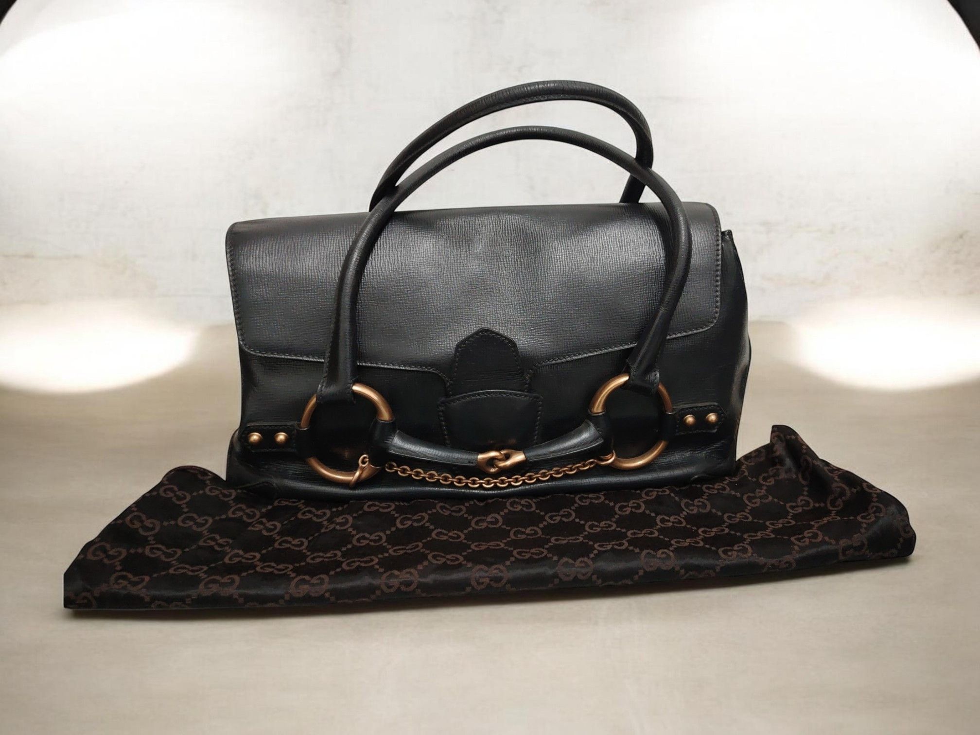 Gucci Gucci Horsebit Large Chain Satchel Bag Size ONE SIZE - 1 Thumbnail
