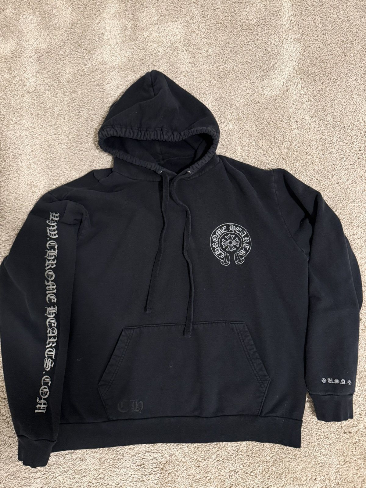 Chrome Hearts Chrome Hearts Silver Glitter Hoodie Black Size US M / EU 48-50 / 2 - 1 Thumbnail