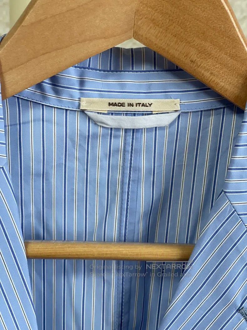 Hermes Hermes Pinstripe Suit Jacket Size 46R - 4 Thumbnail