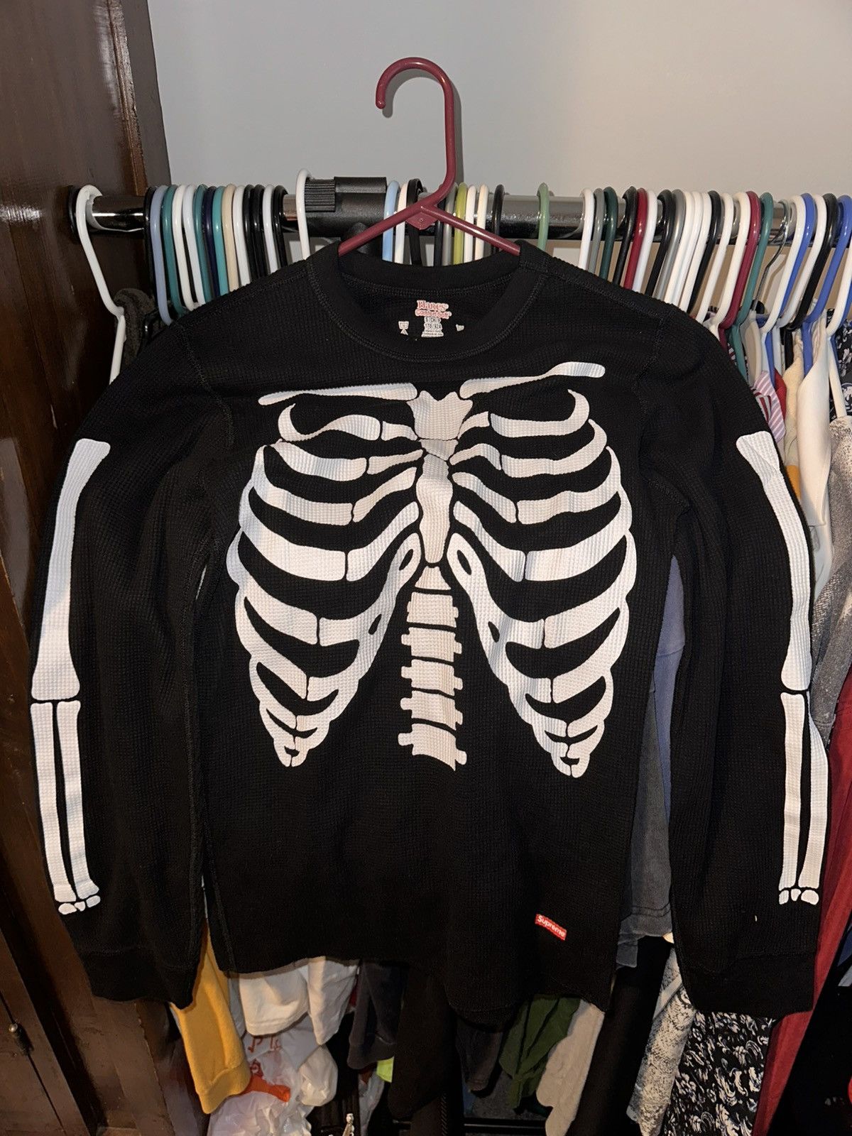 Supreme Supreme skeleton thermal shirt Grailed