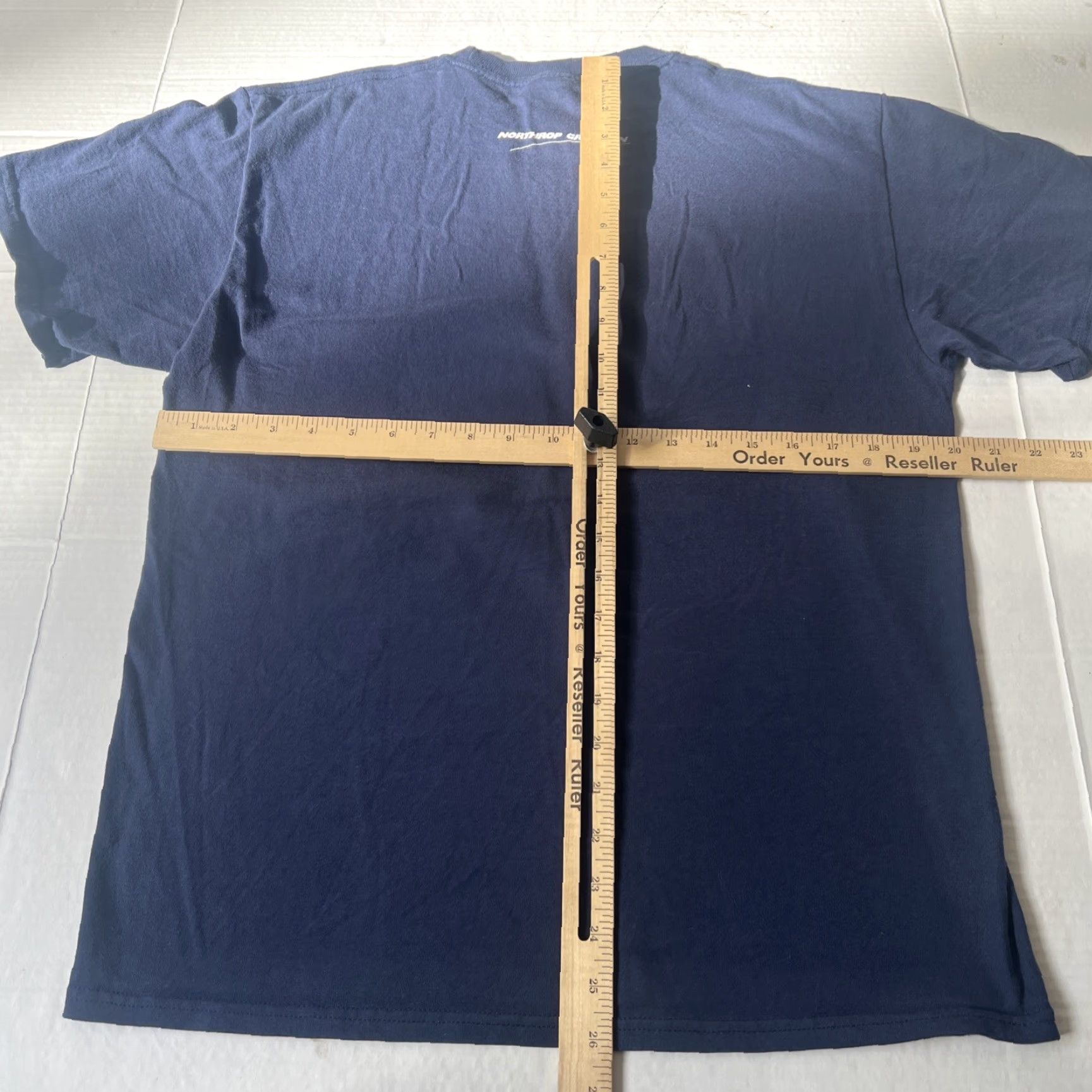 Logo 7 Northrop Grumman Underlined Logo Employee Issued Shirt Blue Medium Unisex Adults Short Sleeve Crew Neck Graphic Print Space Logo Port & Co Size US M / EU 48-50 / 2 - 7 Thumbnail