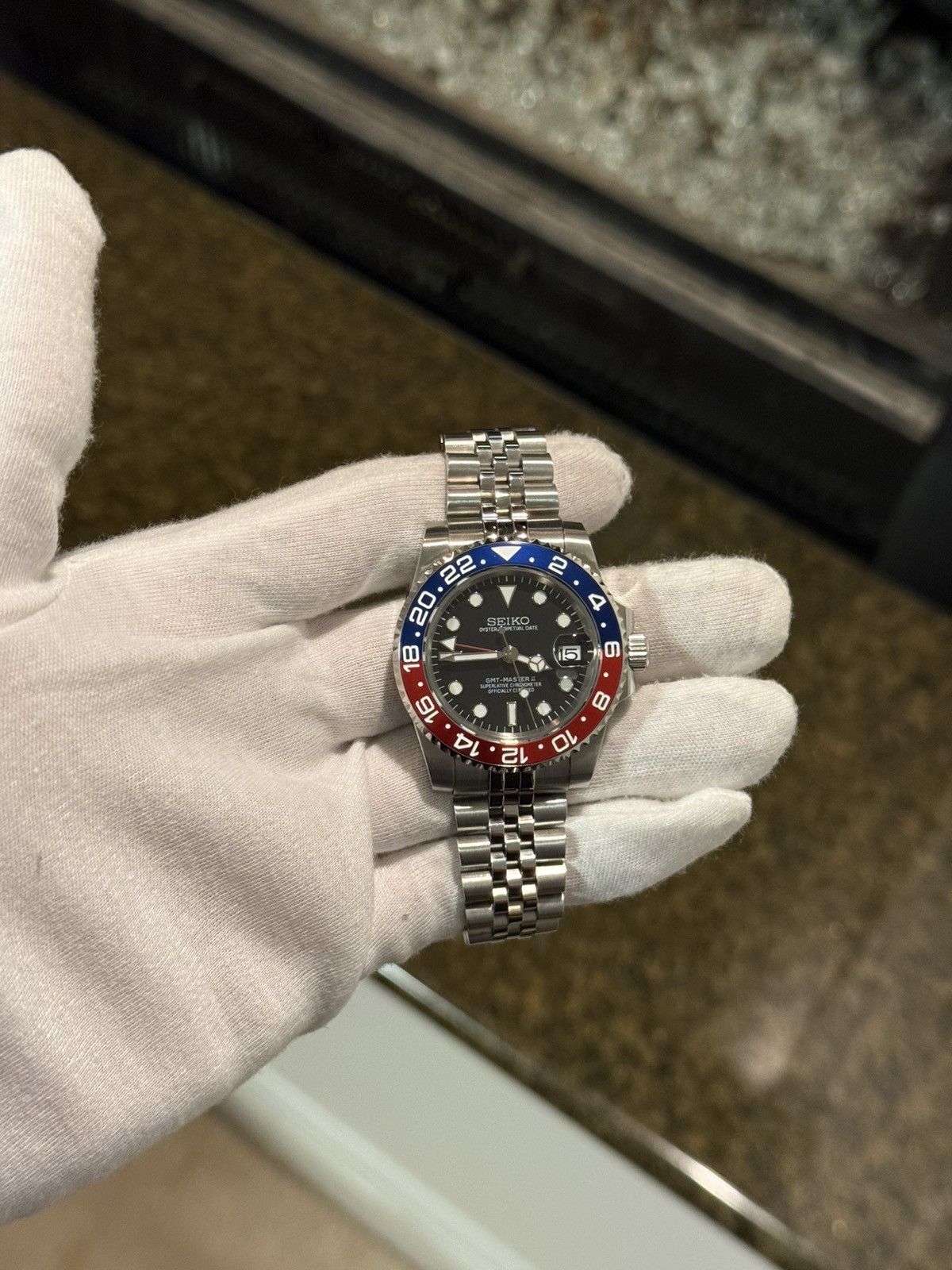 Seiko Seiko mod gmt pepsi watch Size ONE SIZE - 1 Thumbnail