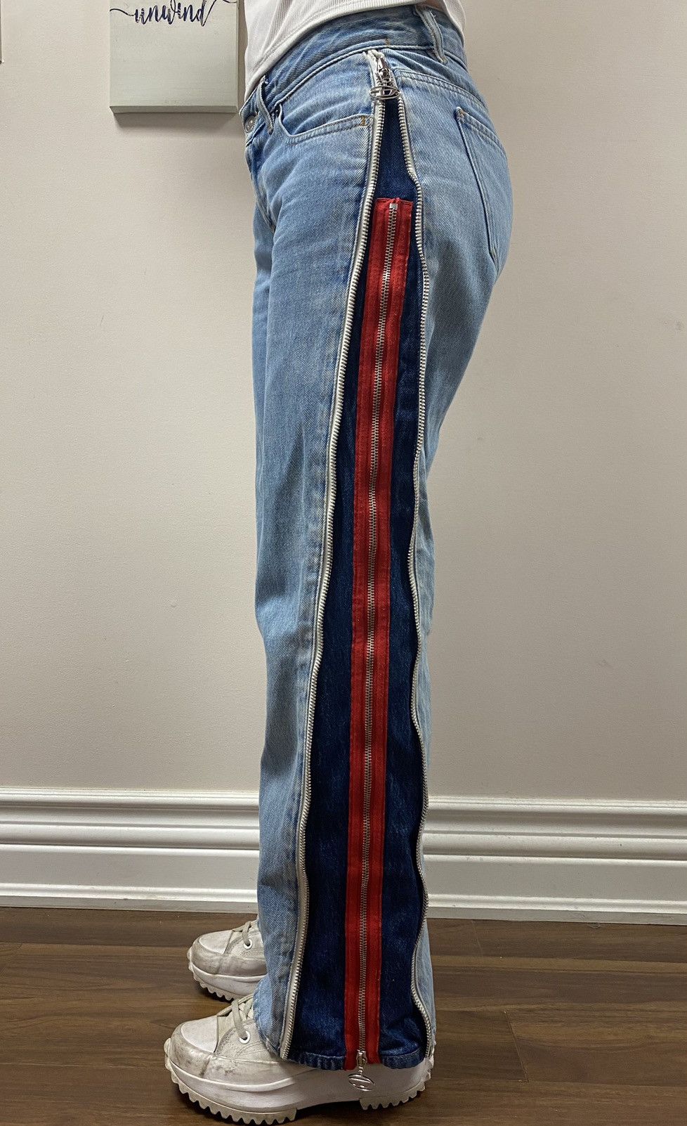 Diesel Diesel 2002 Double Side-Zipper Jeans Size 26" / US 2 / IT 38 - 5 Thumbnail