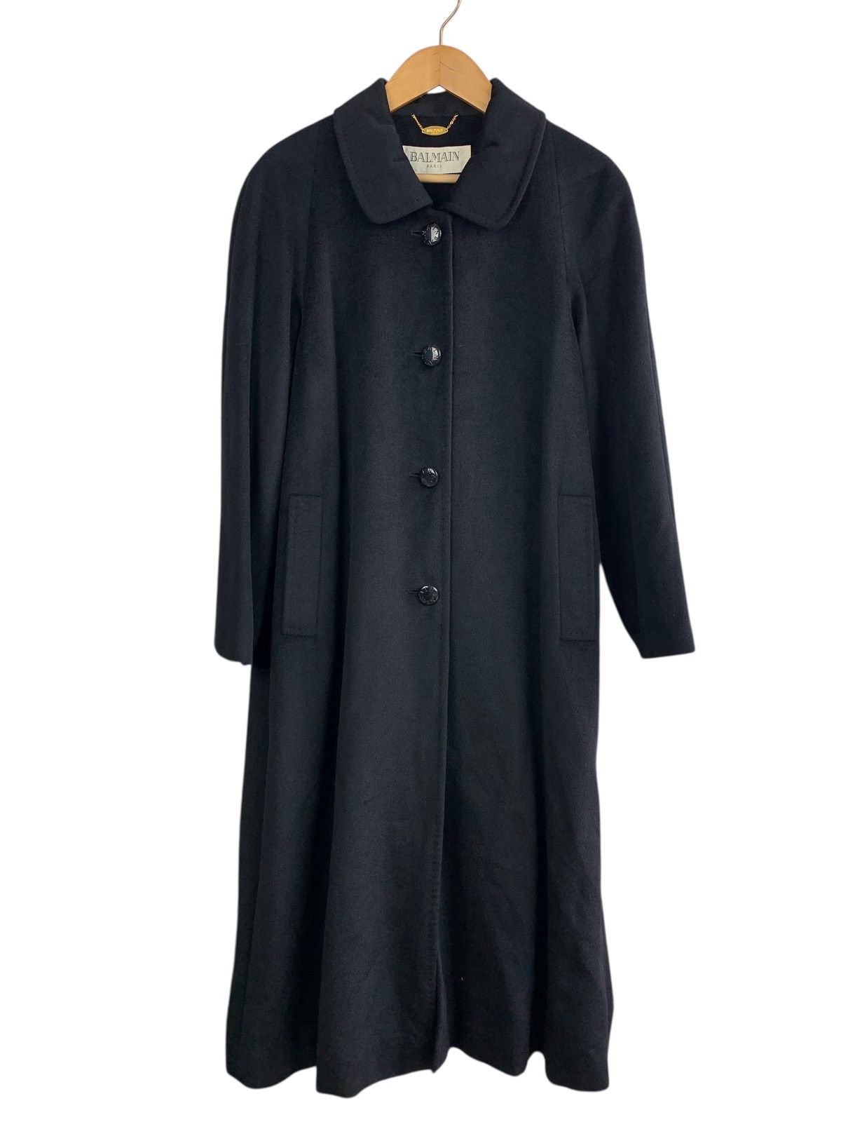 Balmain Balmain Japan Angola Silk Black Longcoat Size US S / EU 44-46 / 1 - 2 Thumbnail
