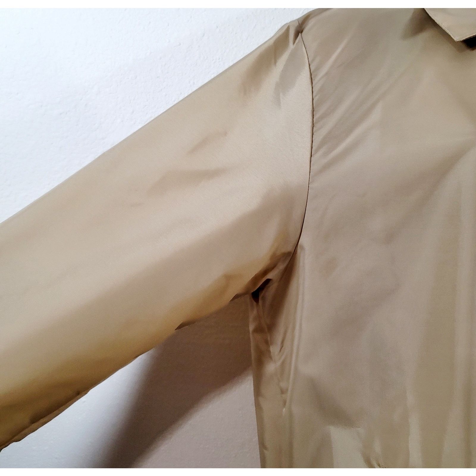 Other VTG Aqua Sheen Tan Brown Lightweight Raincoat Small Collard Size S / US 4 / IT 40 - 6 Thumbnail