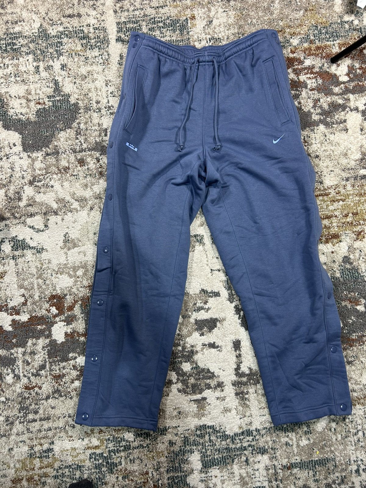 Nike Nike Lebron Snap Button Sweatpants Blue Size US 34 / EU 50 - 1 Thumbnail