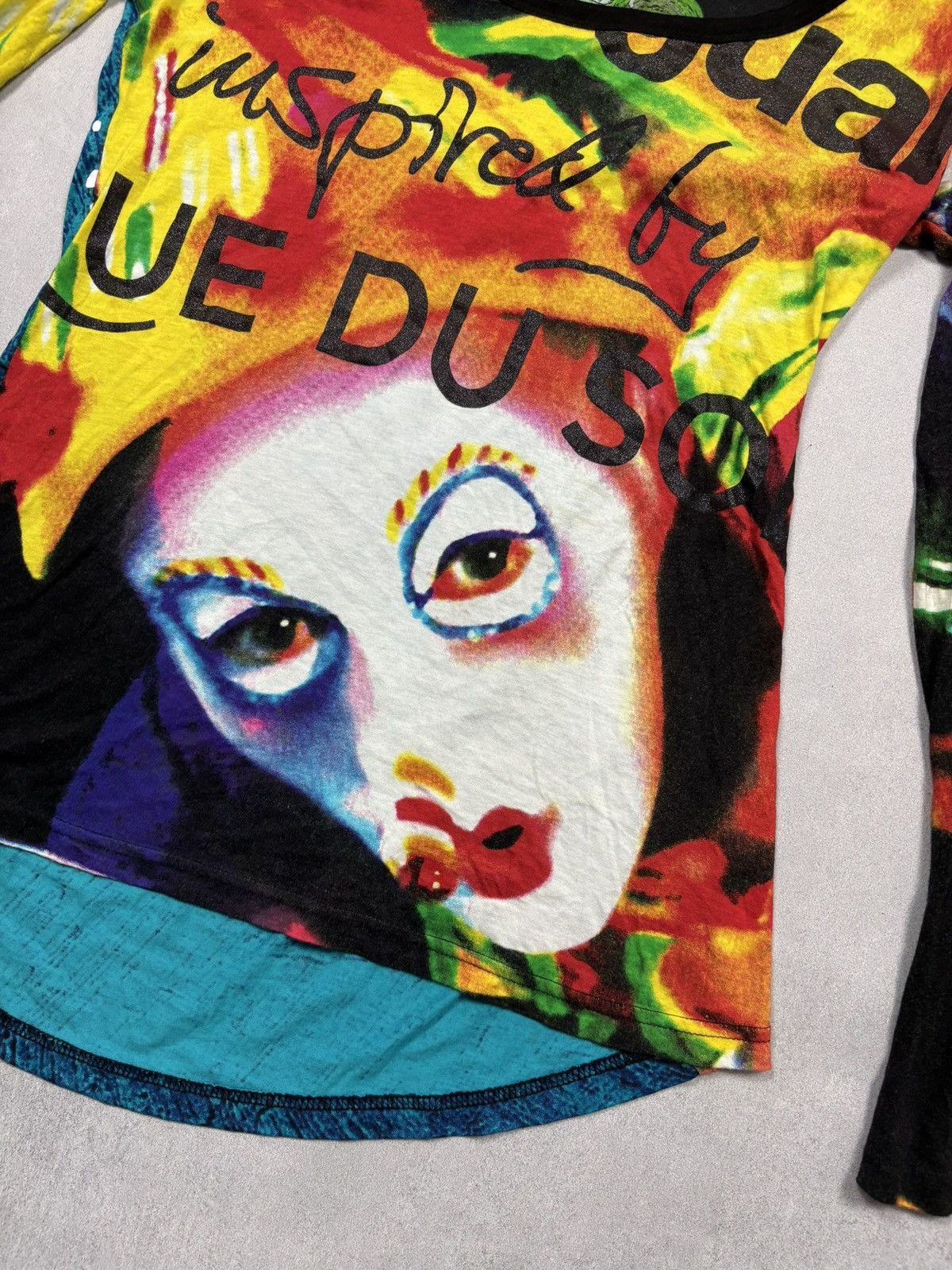 Desigual Desigual x Cirque du Soleil Graphic Longsleeve Top Y2K Rare Size M / US 6-8 / IT 42-44 - 2 Thumbnail