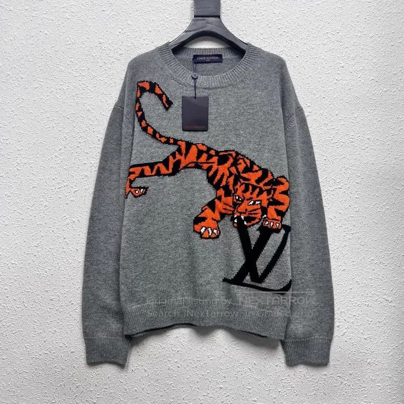 Louis Vuitton Louis Vuitton Mountain Tiger Cashmere Knitted LOGO Long-Sl Size US M / EU 48-50 / 2 - 1 Thumbnail