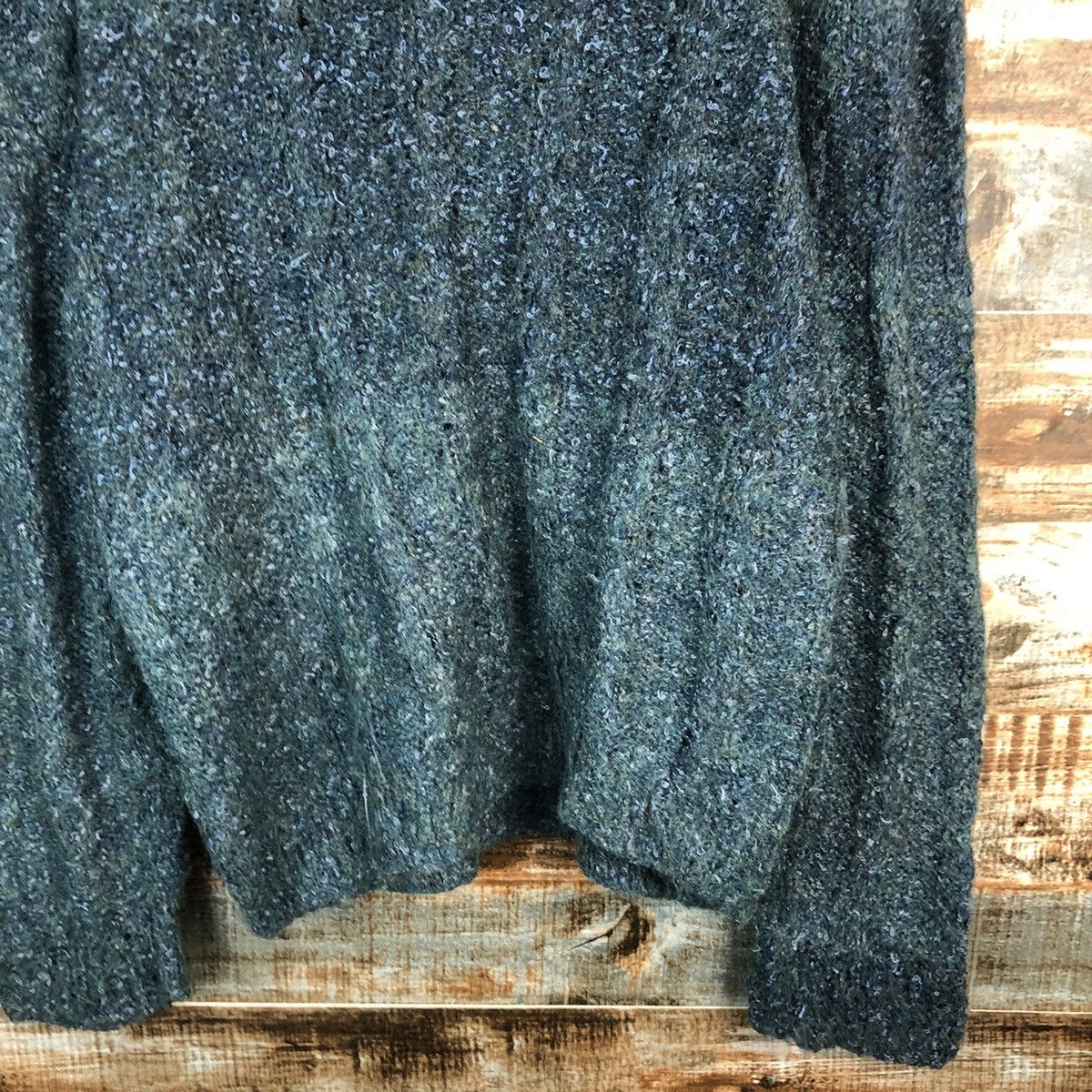 Homespun Knitwear × Japanese Brand Japan vintage 2 tone Green Knitwear #A1647 Size M / US 6-8 / IT 42-44 - 6 Thumbnail