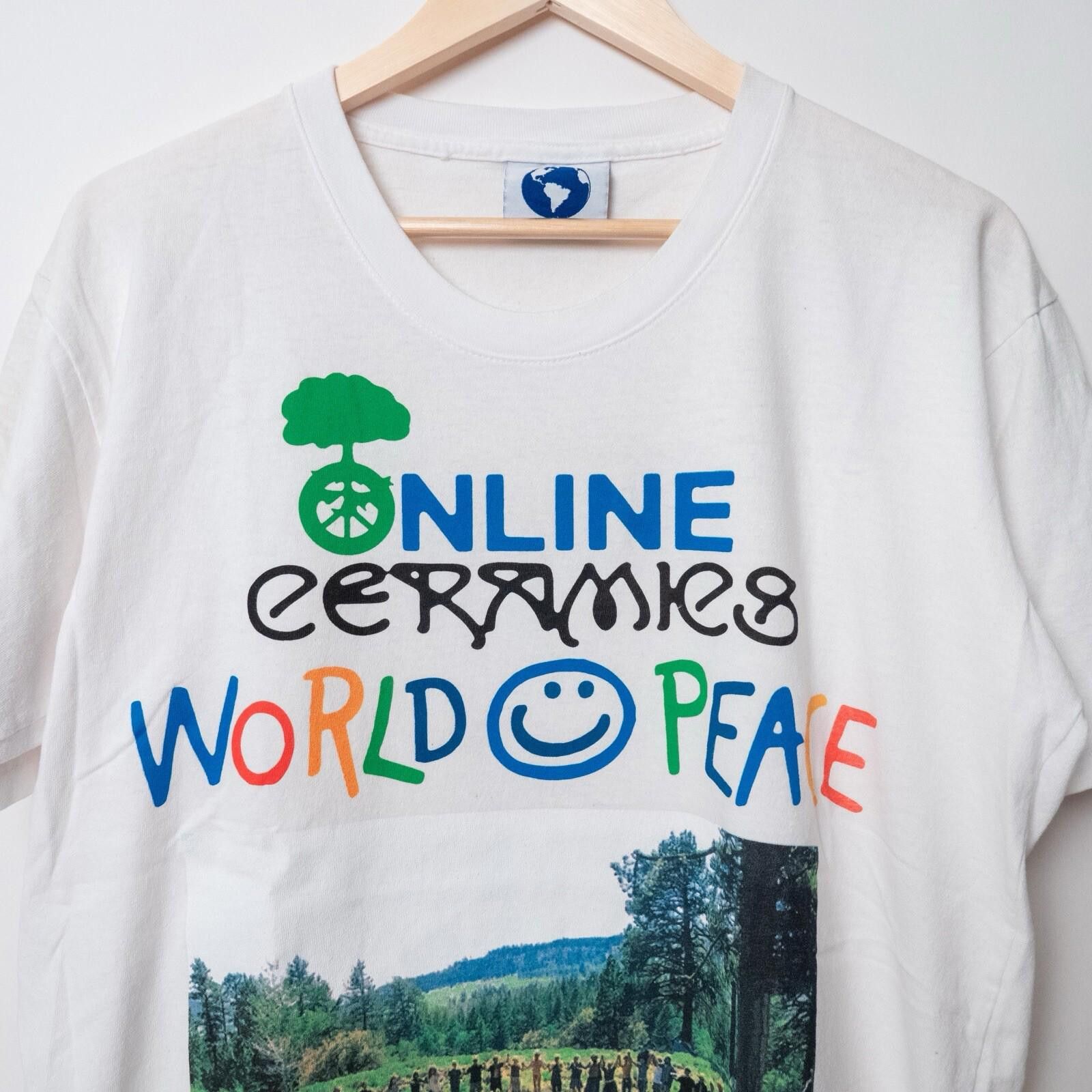 Online Ceramics Online Ceramics Declare World Peace White Tee Size M Size US M / EU 48-50 / 2 - 2 Thumbnail