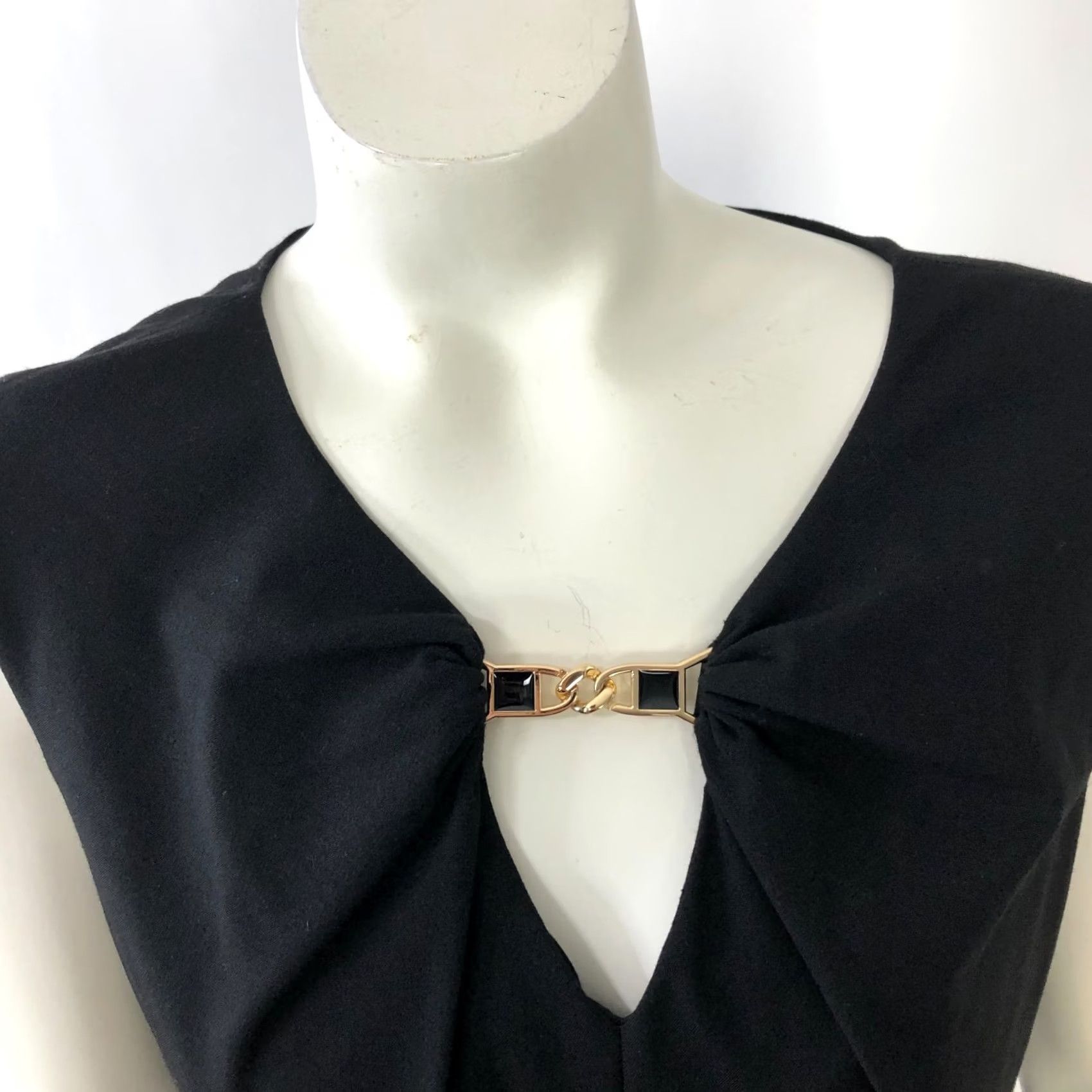 Calvin Klein Calvin Klein Dress 6 Sheath Cocktail Polyester Mini Above Knee Black PLS READ Size M / US 6-8 / IT 42-44 - 2 Thumbnail