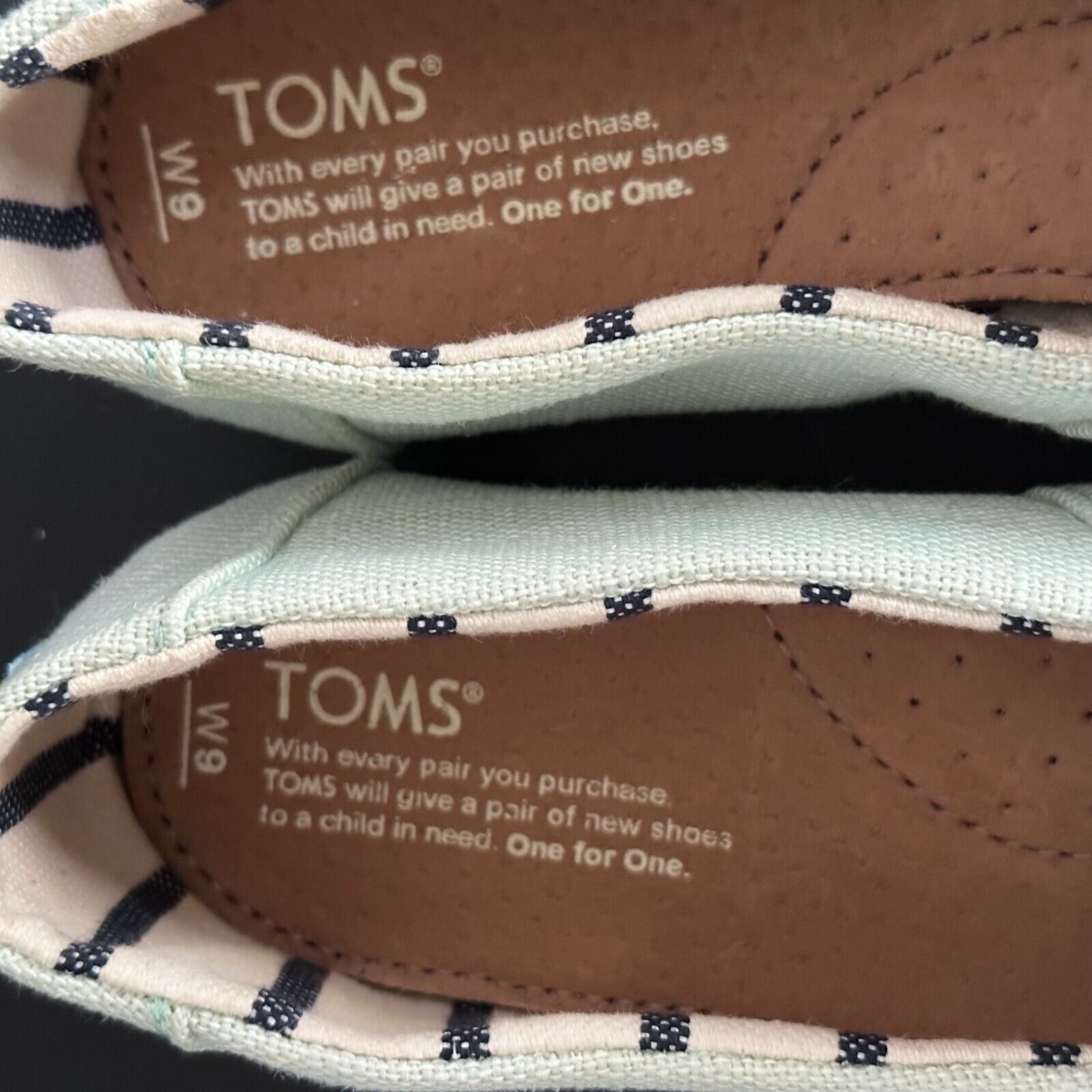 Other TOMS Shoes Slip On Light Mint Green Womens Size 6M Boat Shoe Size US 6 / IT 36 - 4 Thumbnail