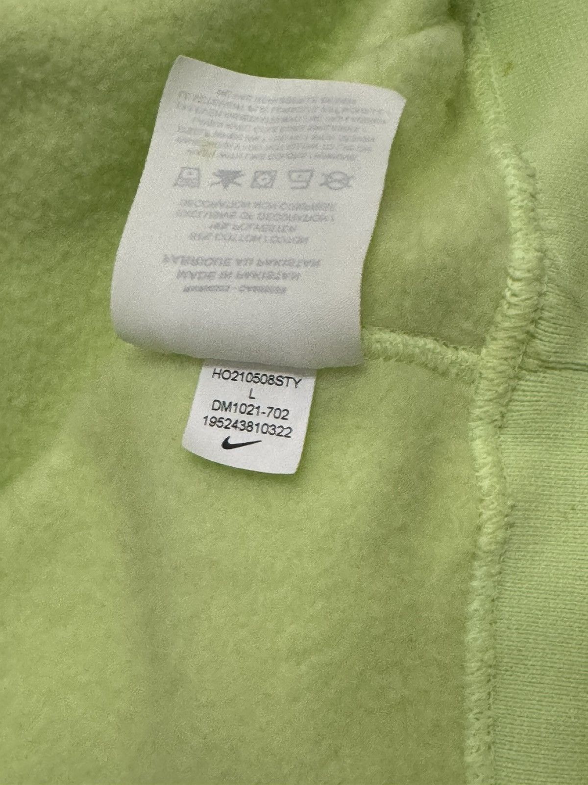 Nike × Stussy Nike Stussy Washed Volt Hoodie FINAL DROP Size US L / EU 52-54 / 3 - 6 Thumbnail