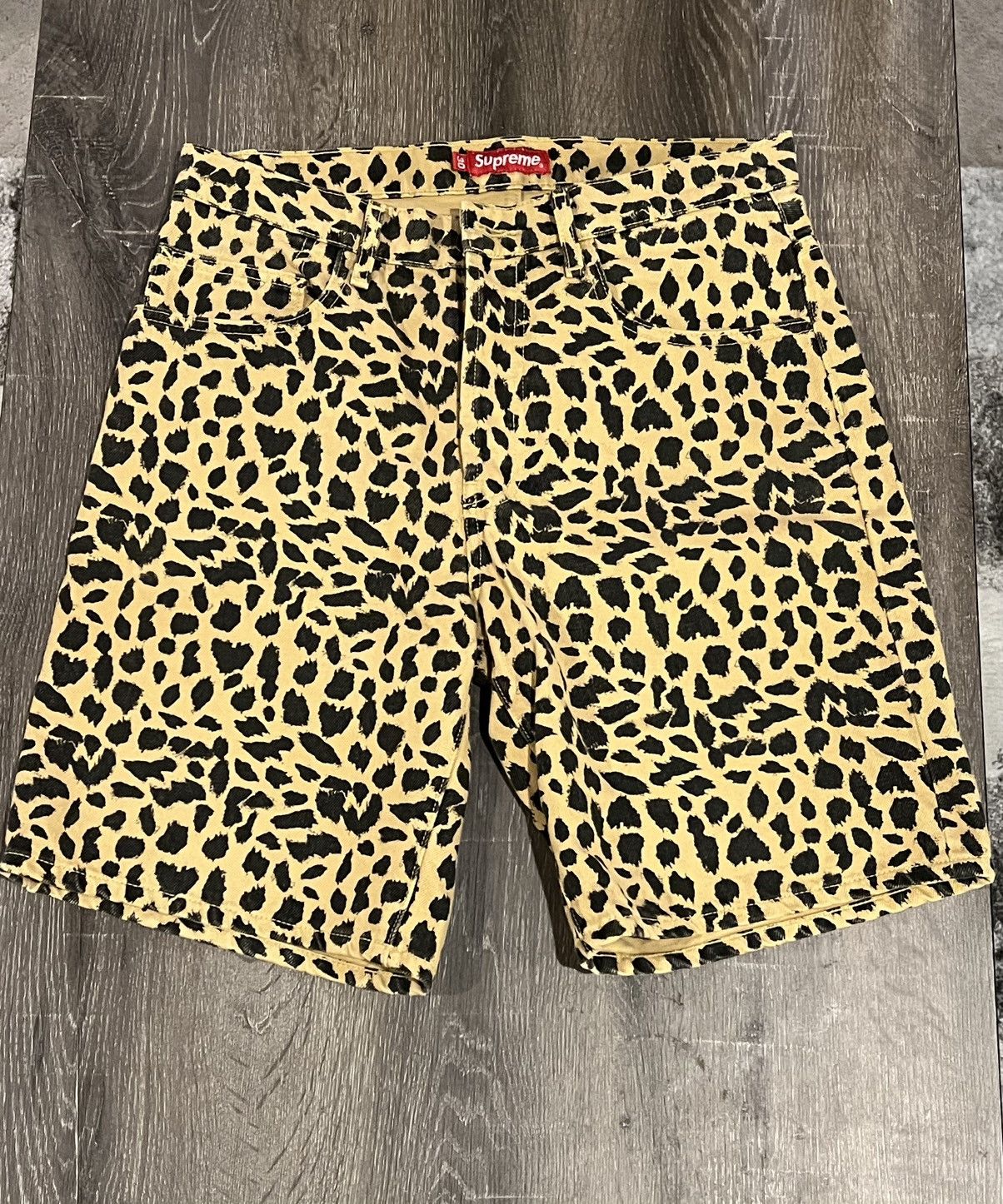 Supreme Block Print Belted Shorts Size 32 SS14 good