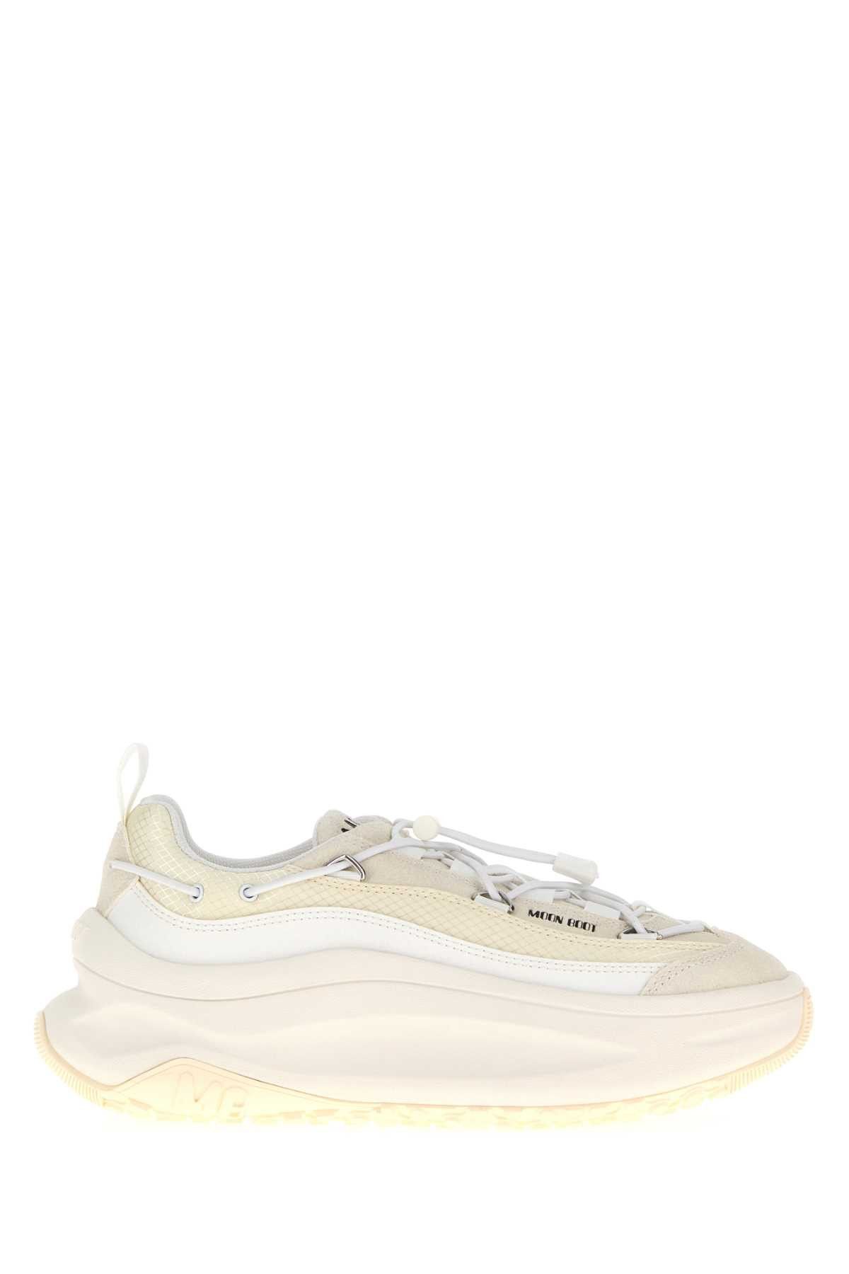 Moon Boot White Fabric Moon247 Sneakers Size US 7 / EU 40 - 1 Thumbnail