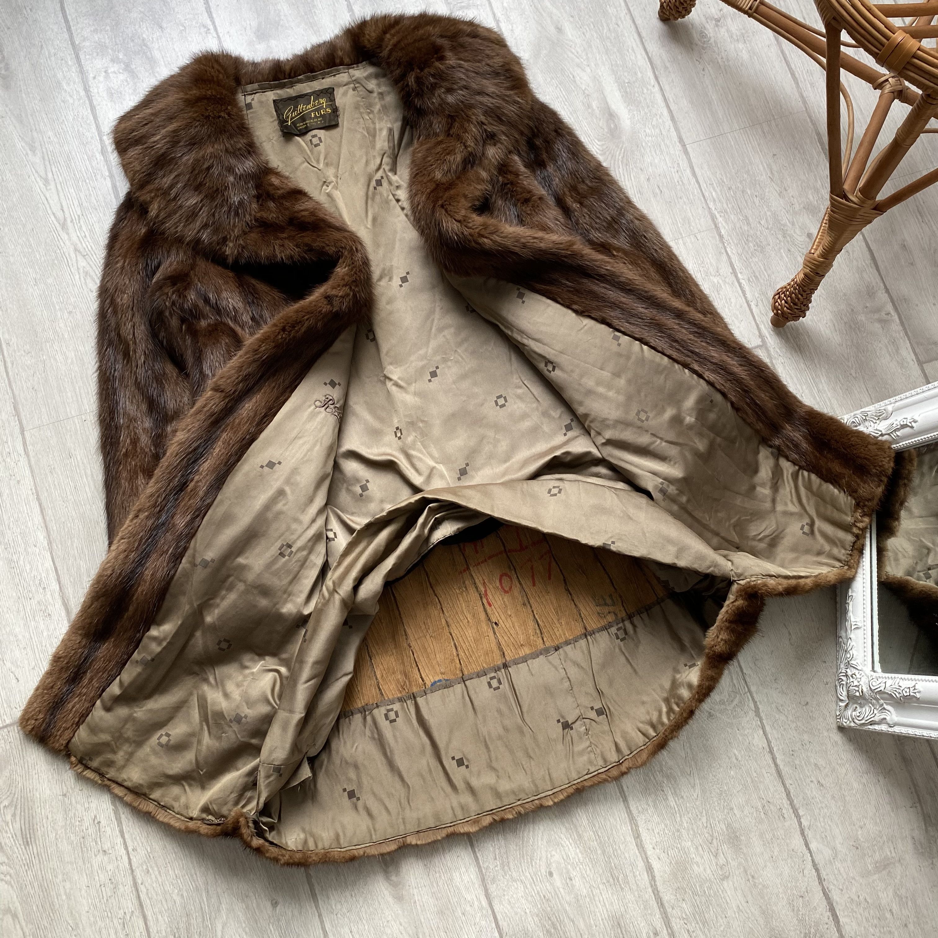 Vintage Vintage 80’s Oldmaney Real Fur Mink Coat Lxury Leather Size M / US 6-8 / IT 42-44 - 12 Thumbnail
