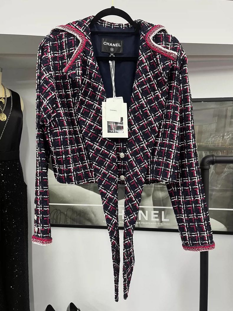 Chanel Chanel Roof series plaid lace-on jacket Size XS / US 0-2 / IT 36-38 - 1 Thumbnail