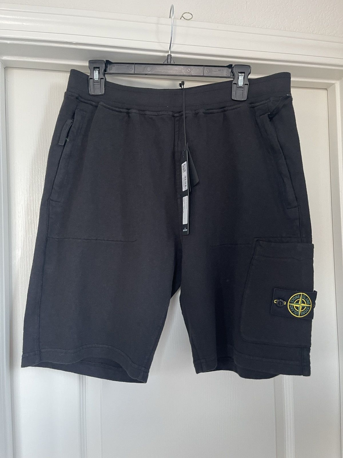 image of Stone Island Bermuda Shorts in Black, Men's (Size 33)