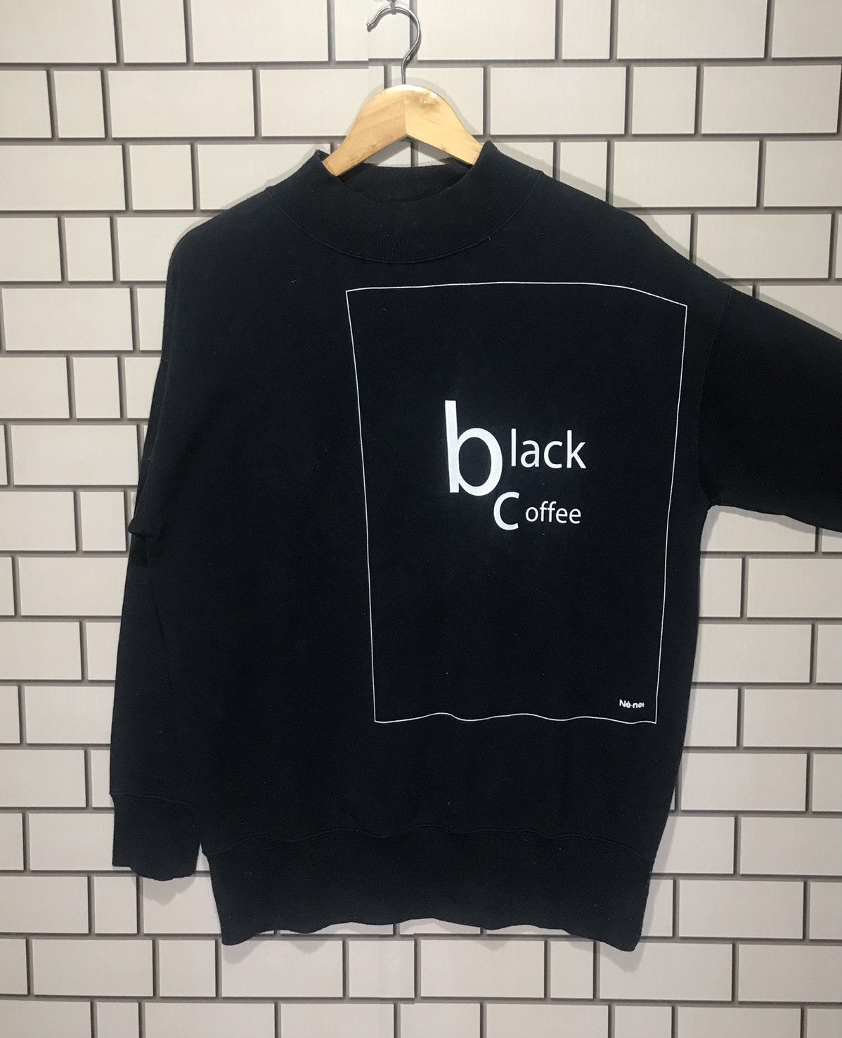 Japanese Brand × Ne-Net Black Coffee Sweatshirt Size US L / EU 52-54 / 3 - 3 Thumbnail