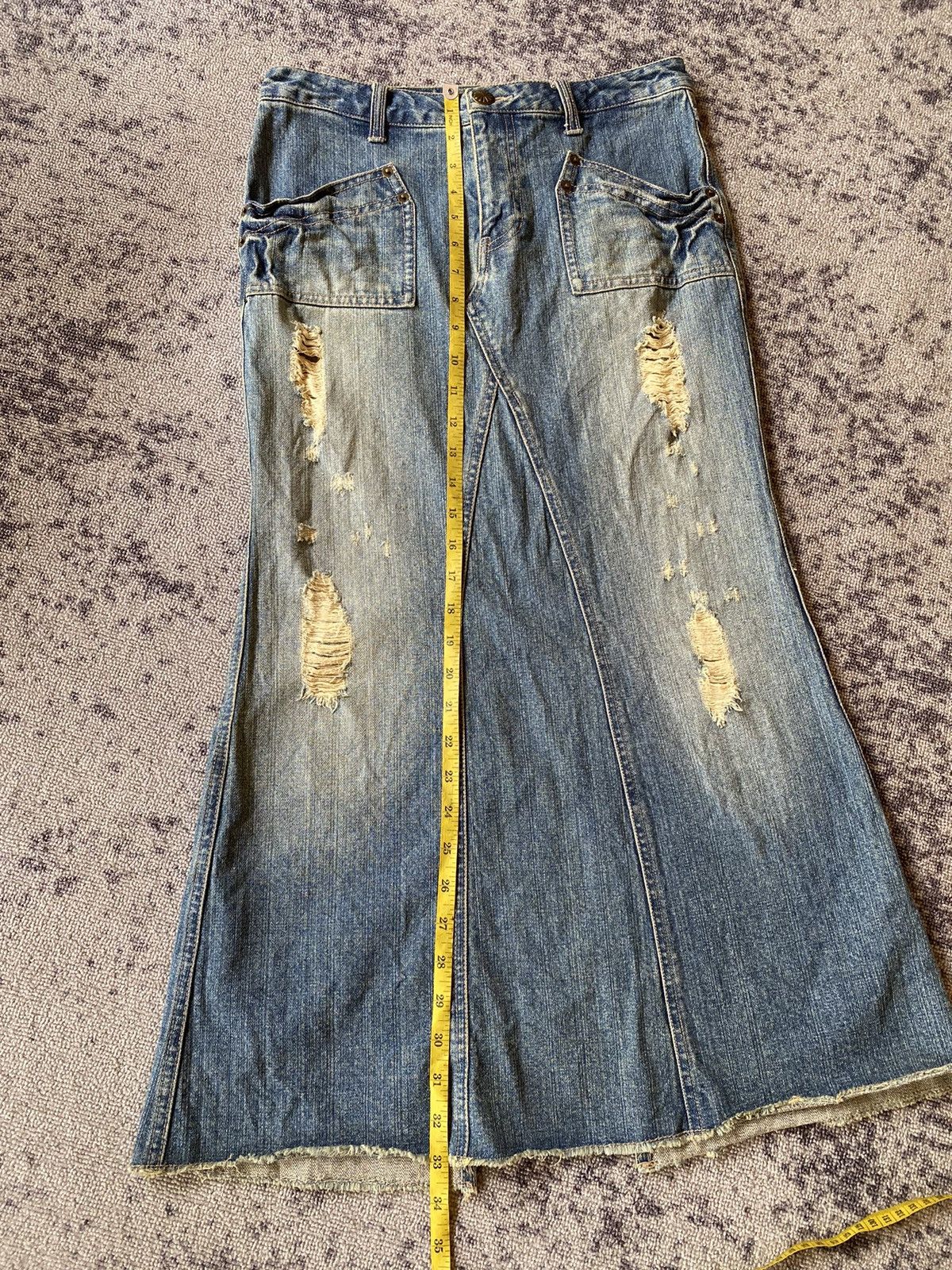 Hysteric Glamour Y2k unknow ifsixwasnine distressed skirt Size 29" - 11 Thumbnail