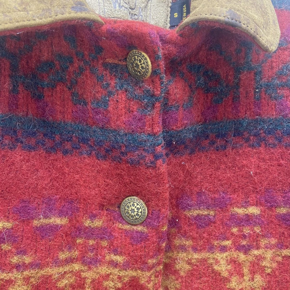 Woolrich Woolen Mills Vintage Woolrich Red Floral Native Wool Jacket Coat Size S / US 4 / IT 40 - 7 Thumbnail